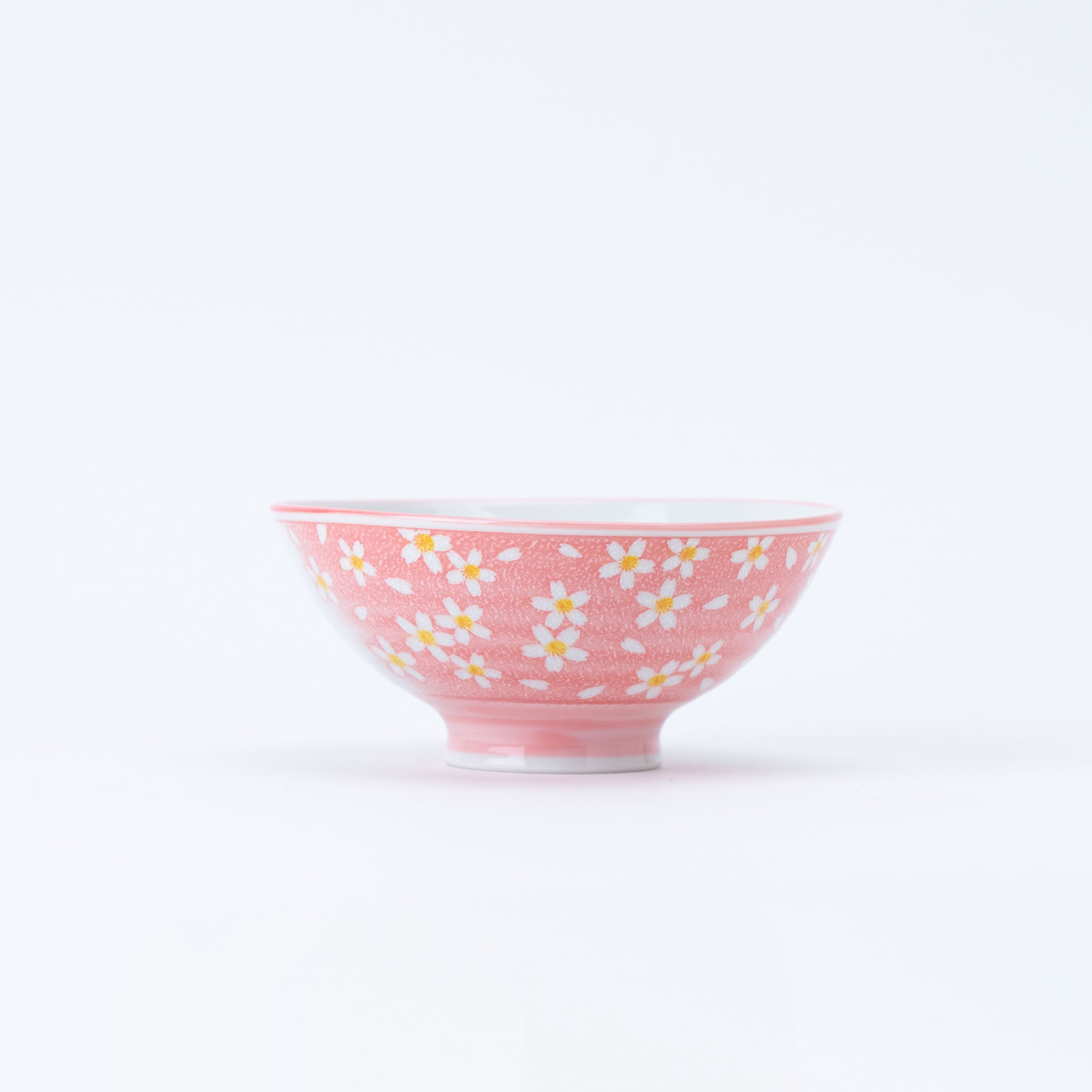 Pink Flower Rice Bowl
