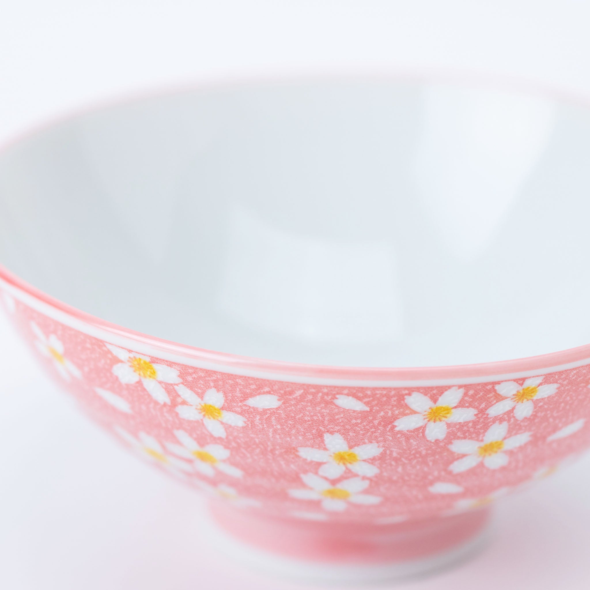 Pink Flower Rice Bowl