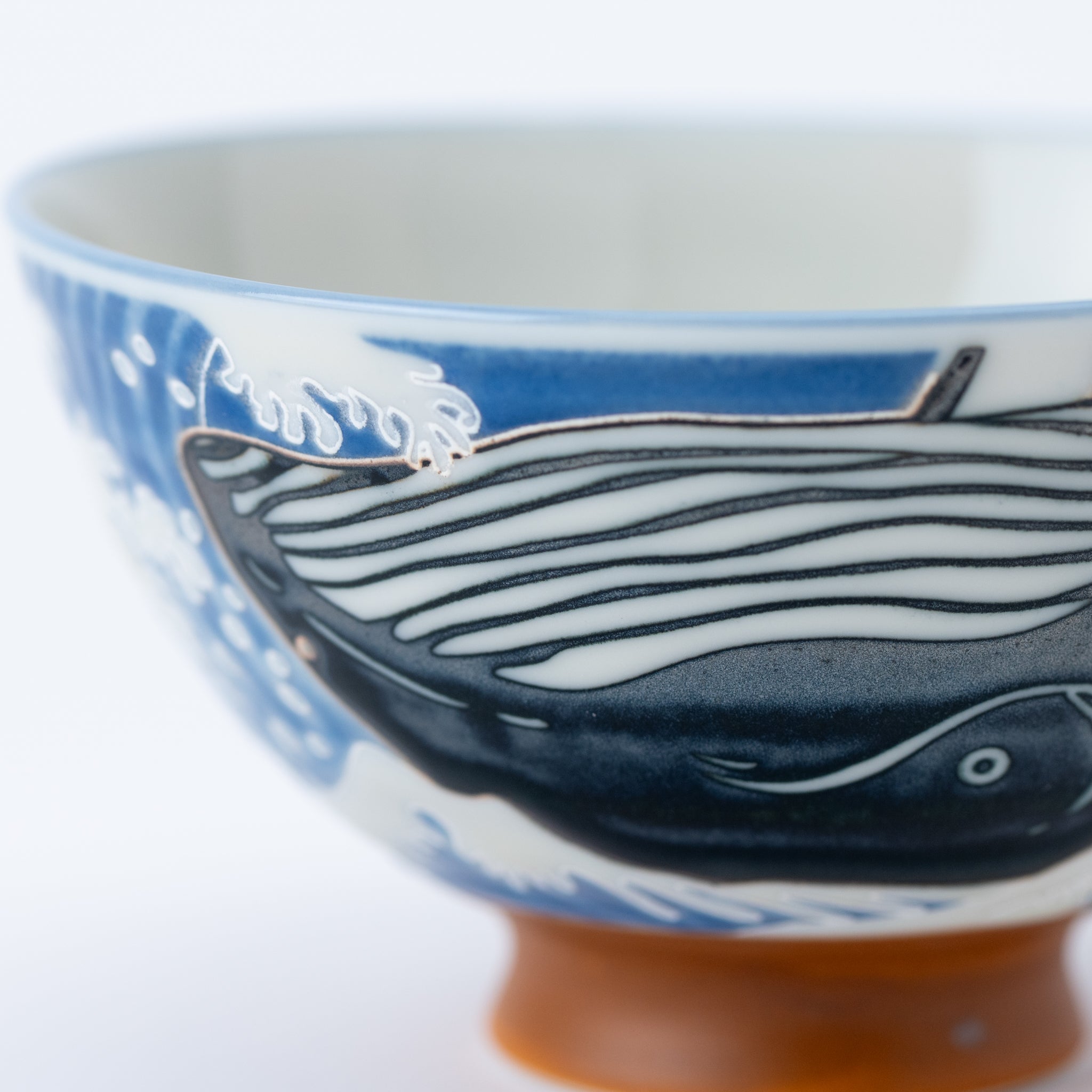 Horizon Whale Porcelain Rice Bowl