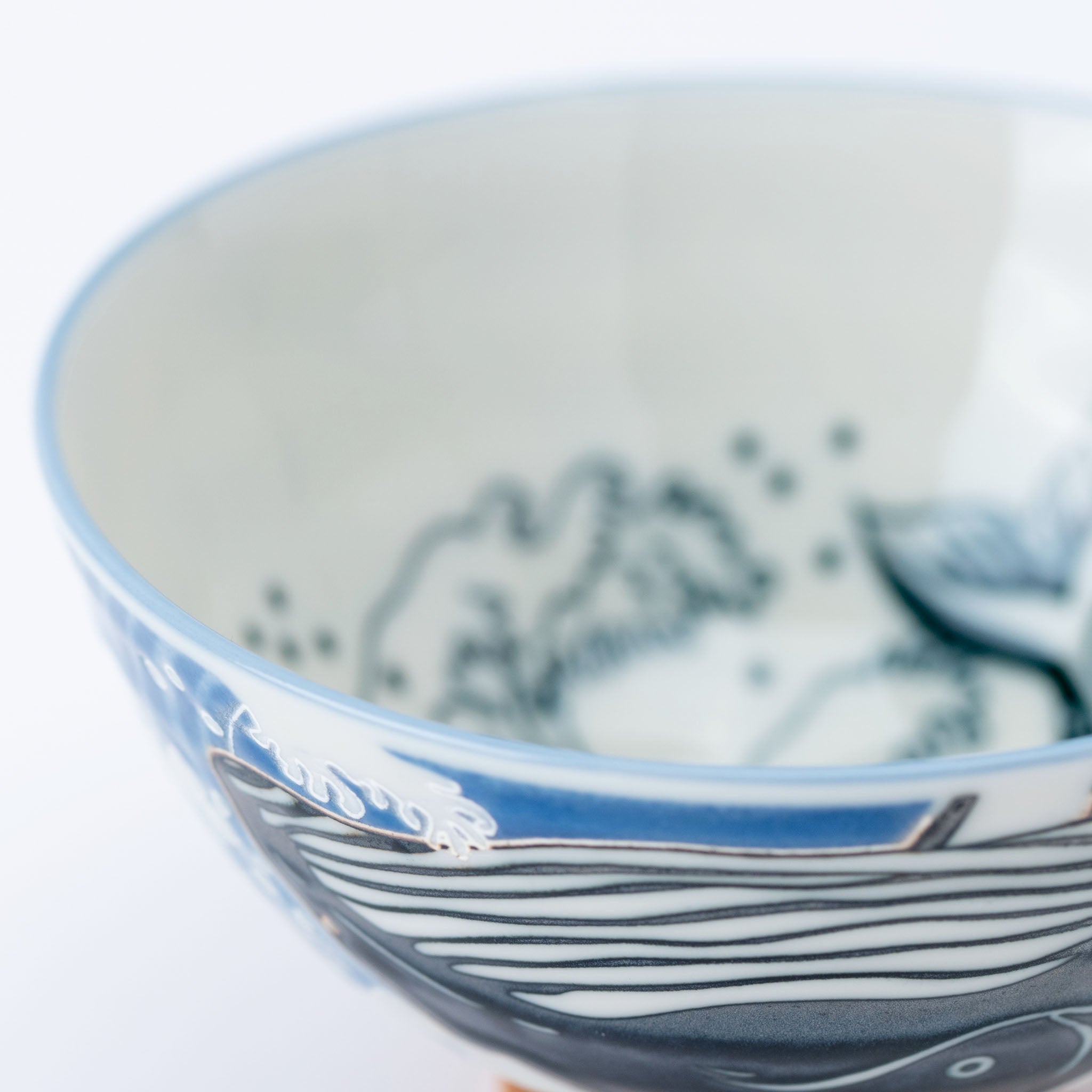 Horizon Whale Porcelain Rice Bowl