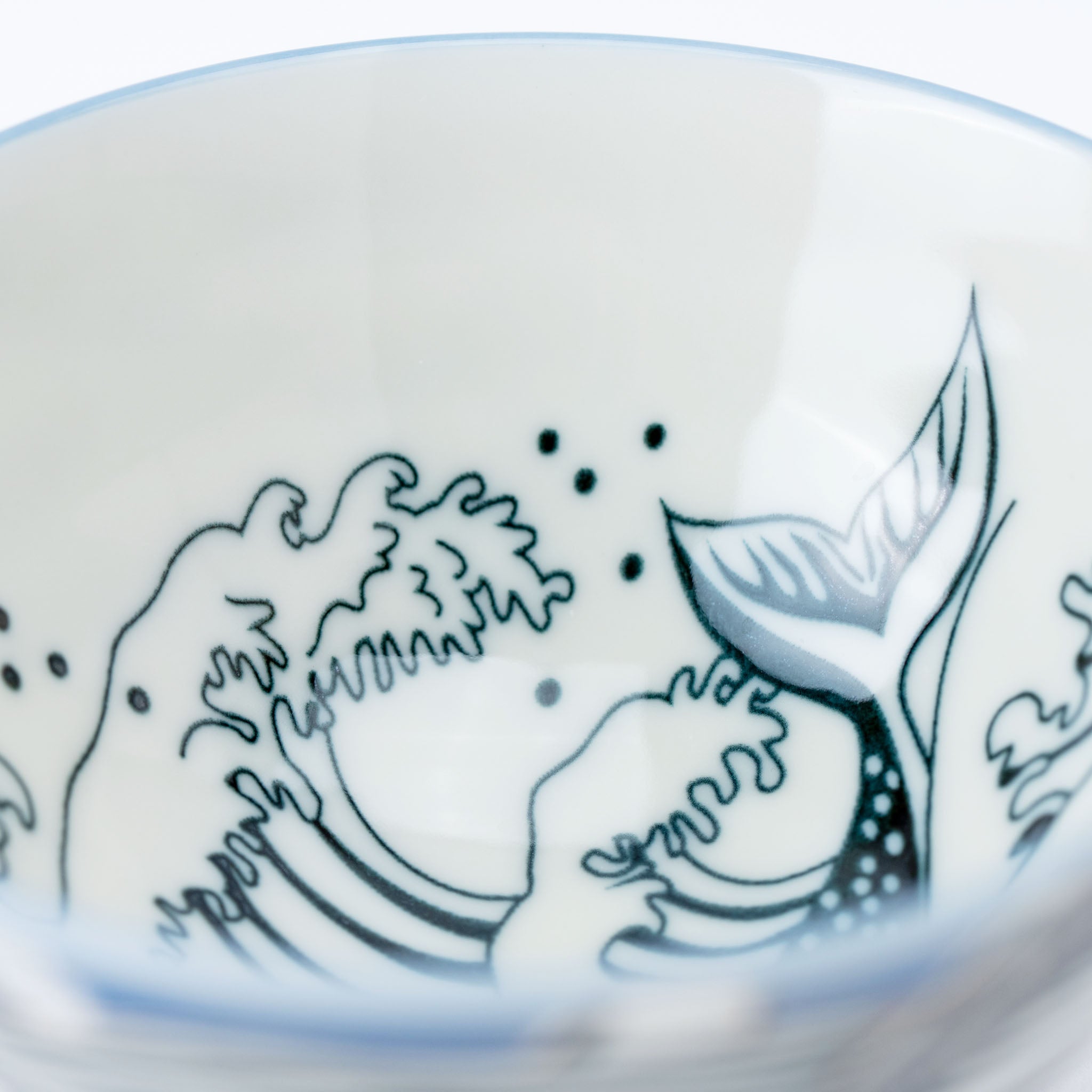 Horizon Whale Porcelain Rice Bowl