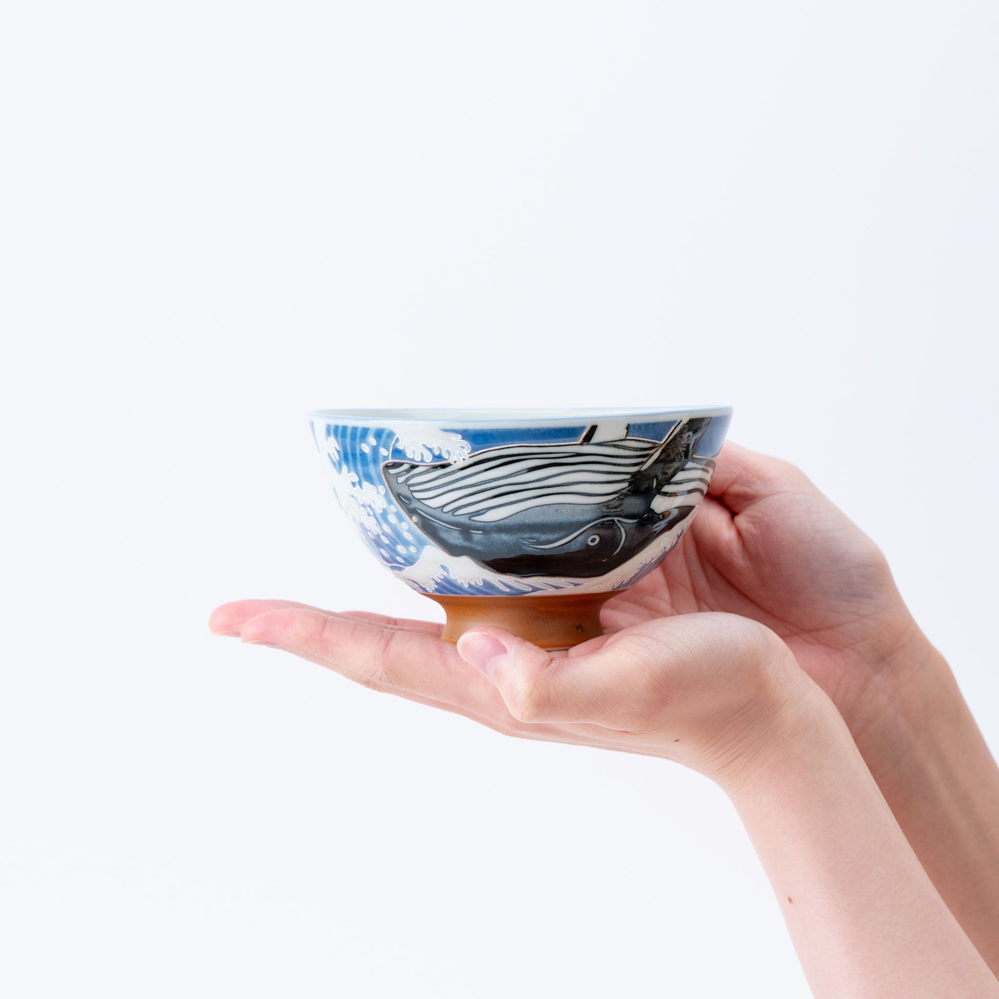 Horizon Whale Porcelain Rice Bowl