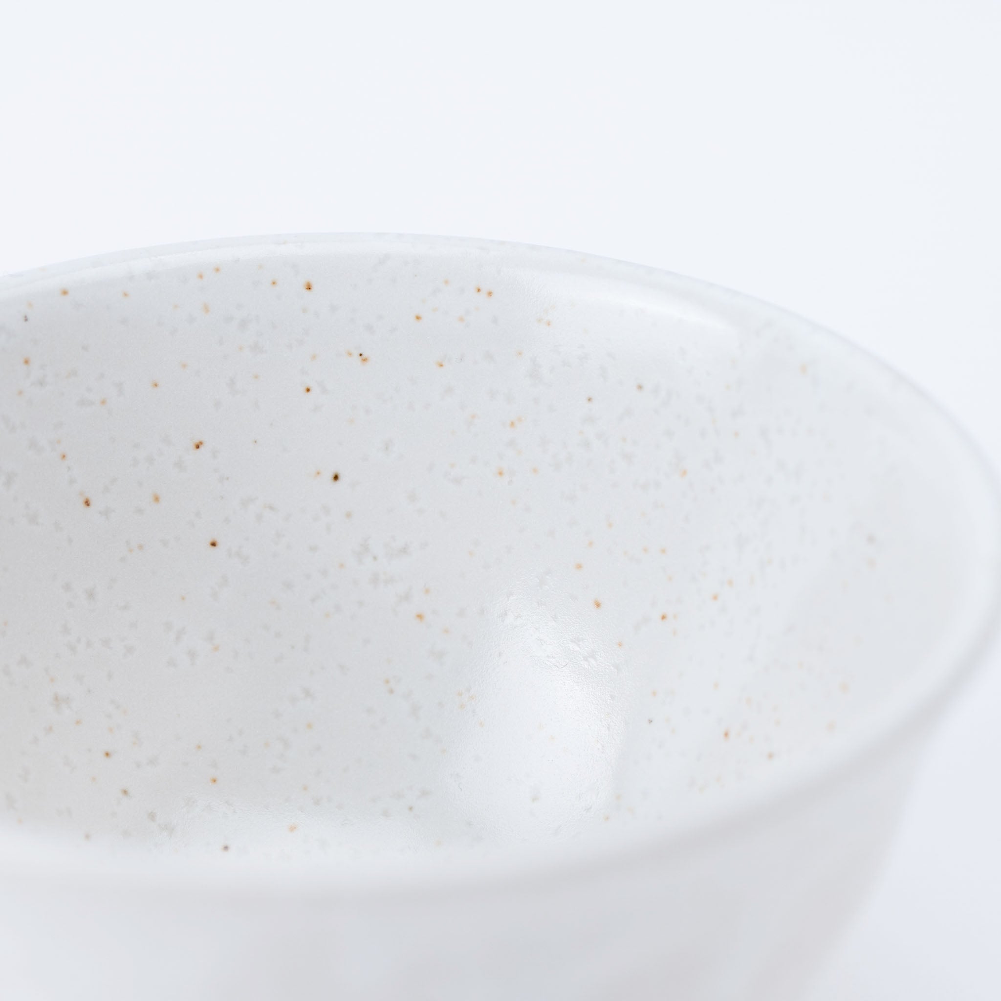 Plain White Clay Rice Bowl