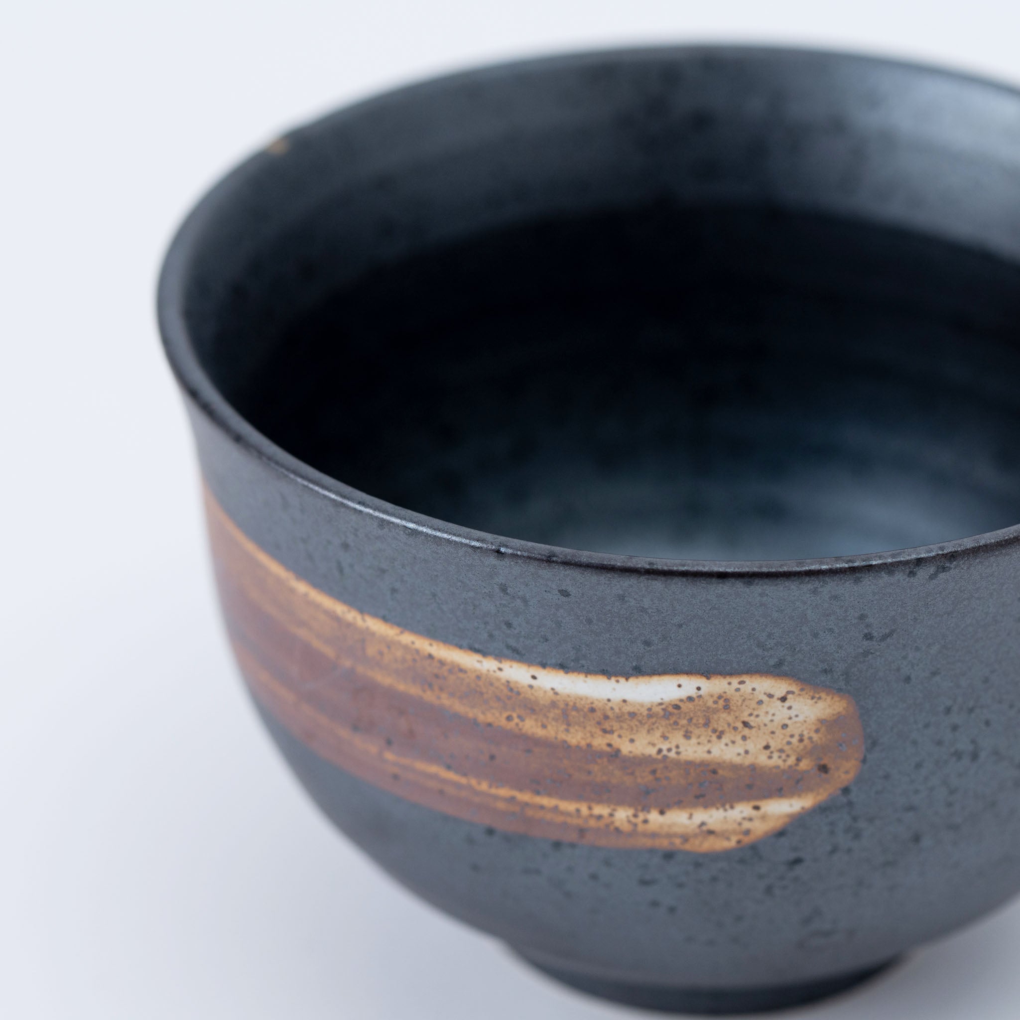 Brushstroke Black Medium Bowl