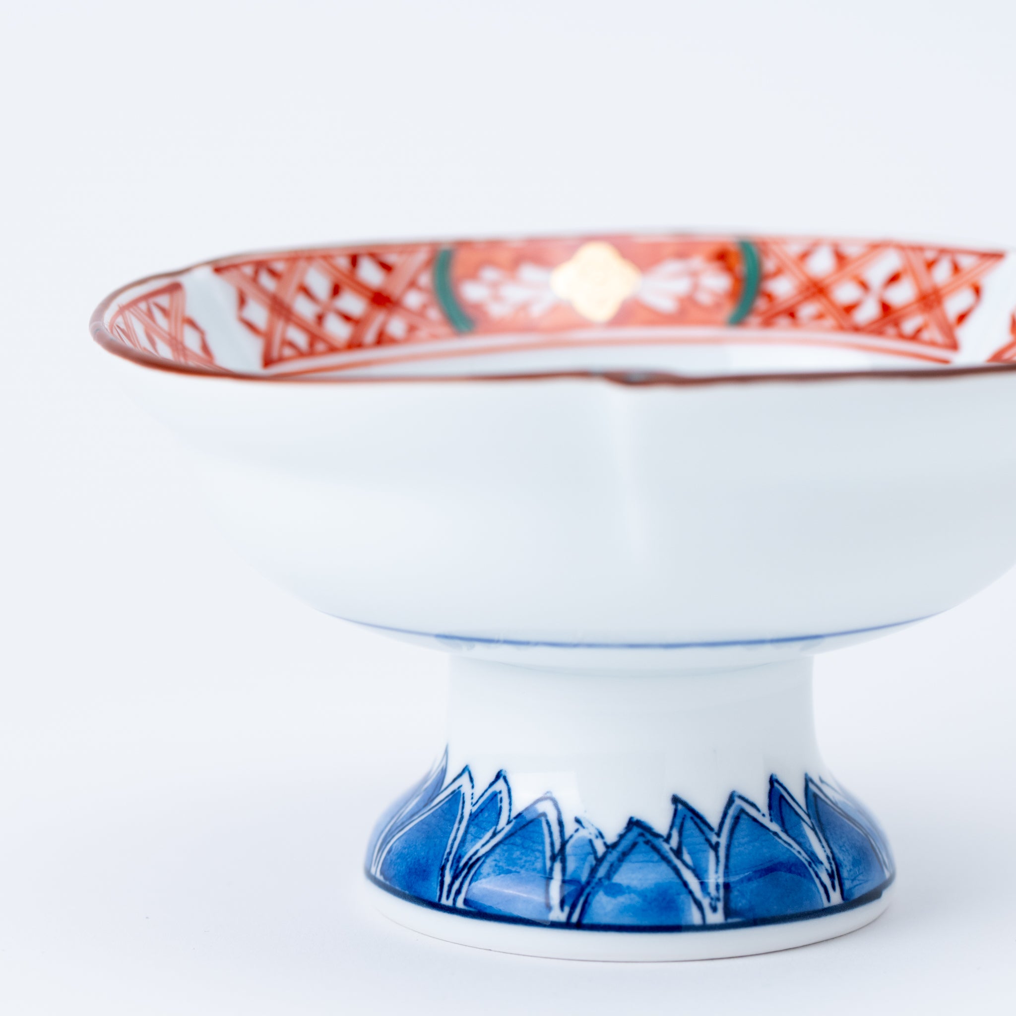 Blue Footed Pedestal Bowl