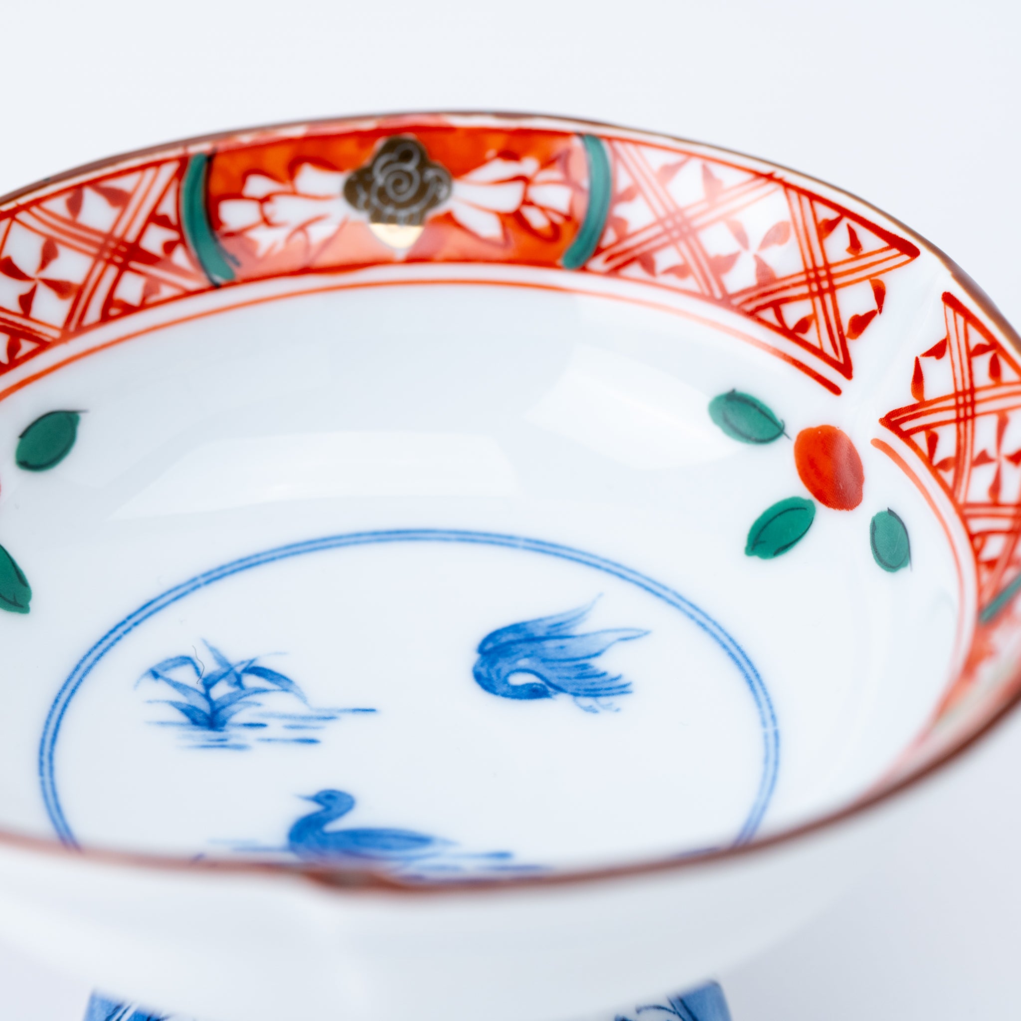 Blue Footed Pedestal Bowl