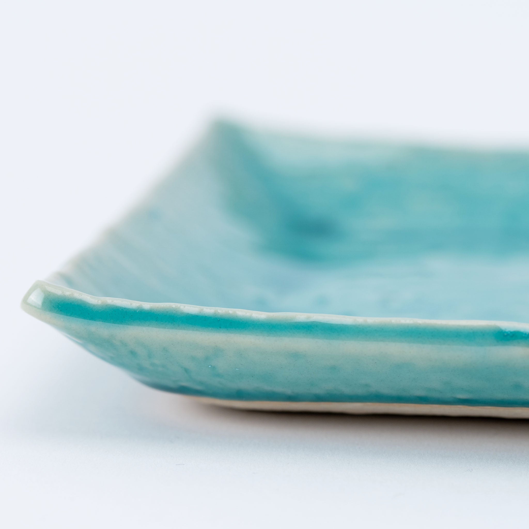 Turquoise Square Plate