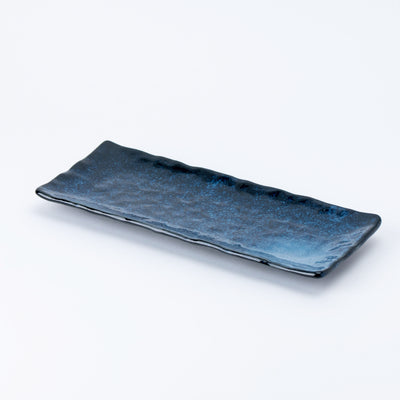 Indigo Wavy Rectangular Plate