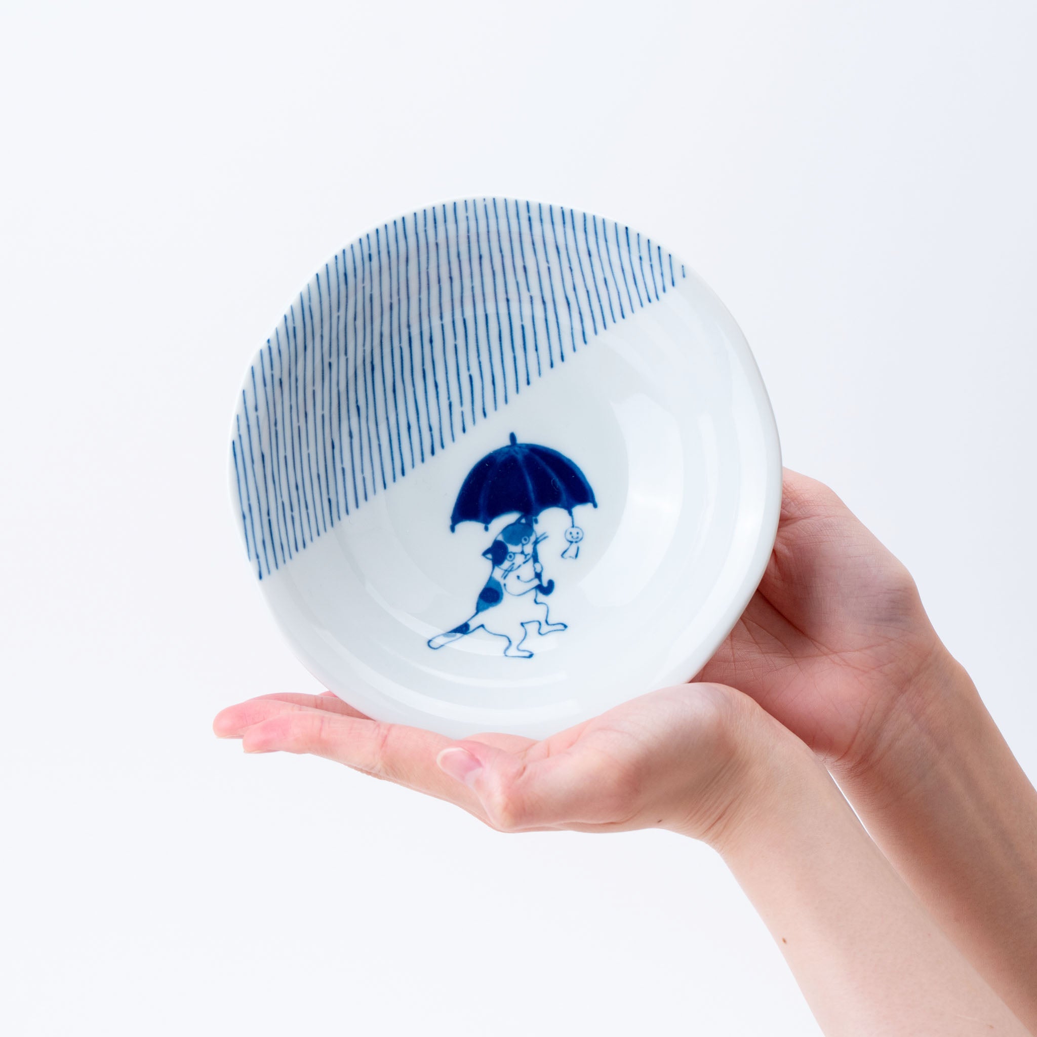 Rainy Day Cat Small Bowl