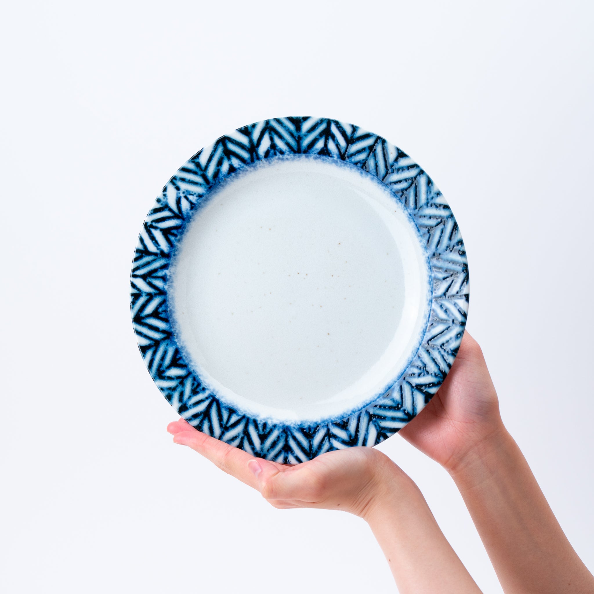 Indigo Geometric Edge Plate