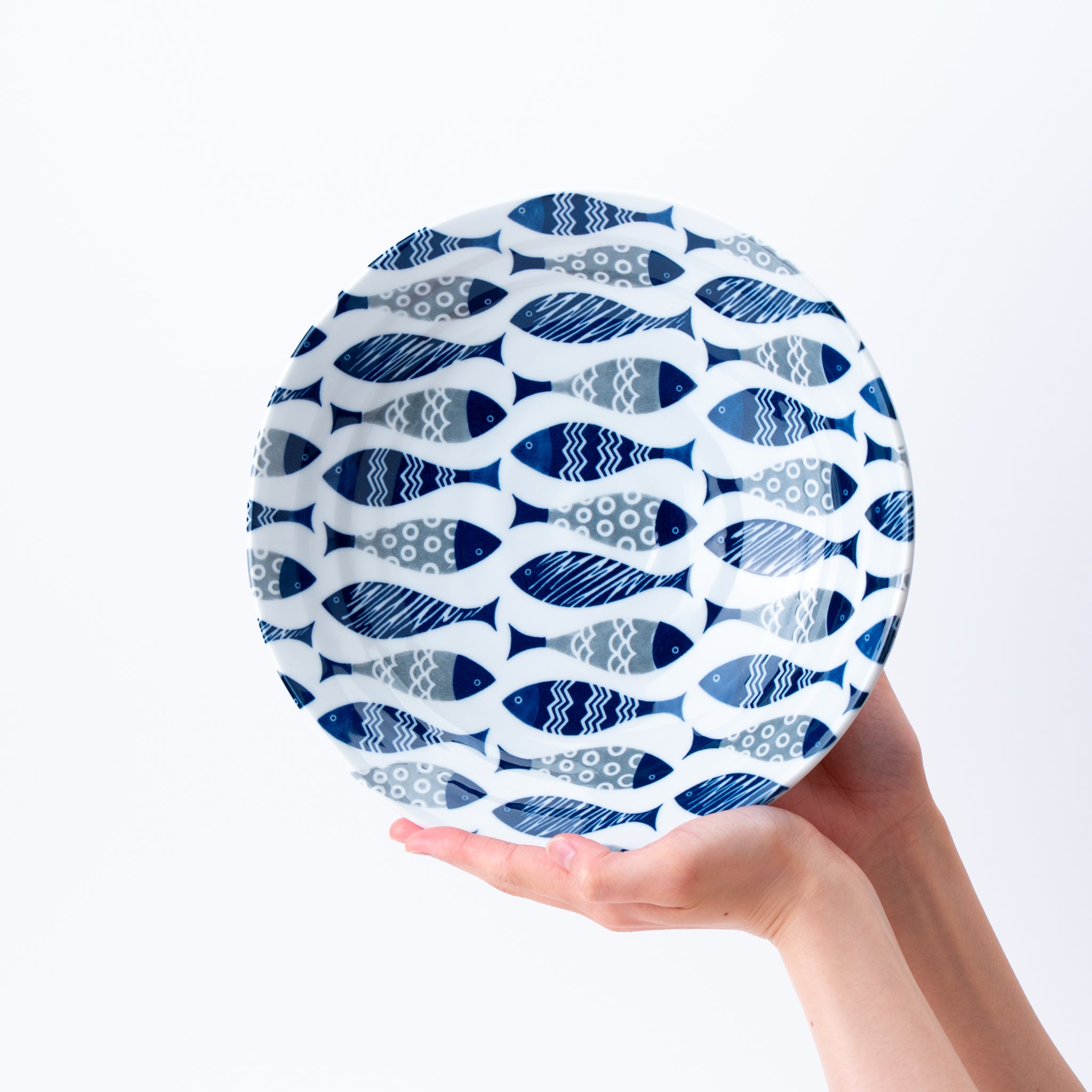 Swimming Fish Pattern Plate