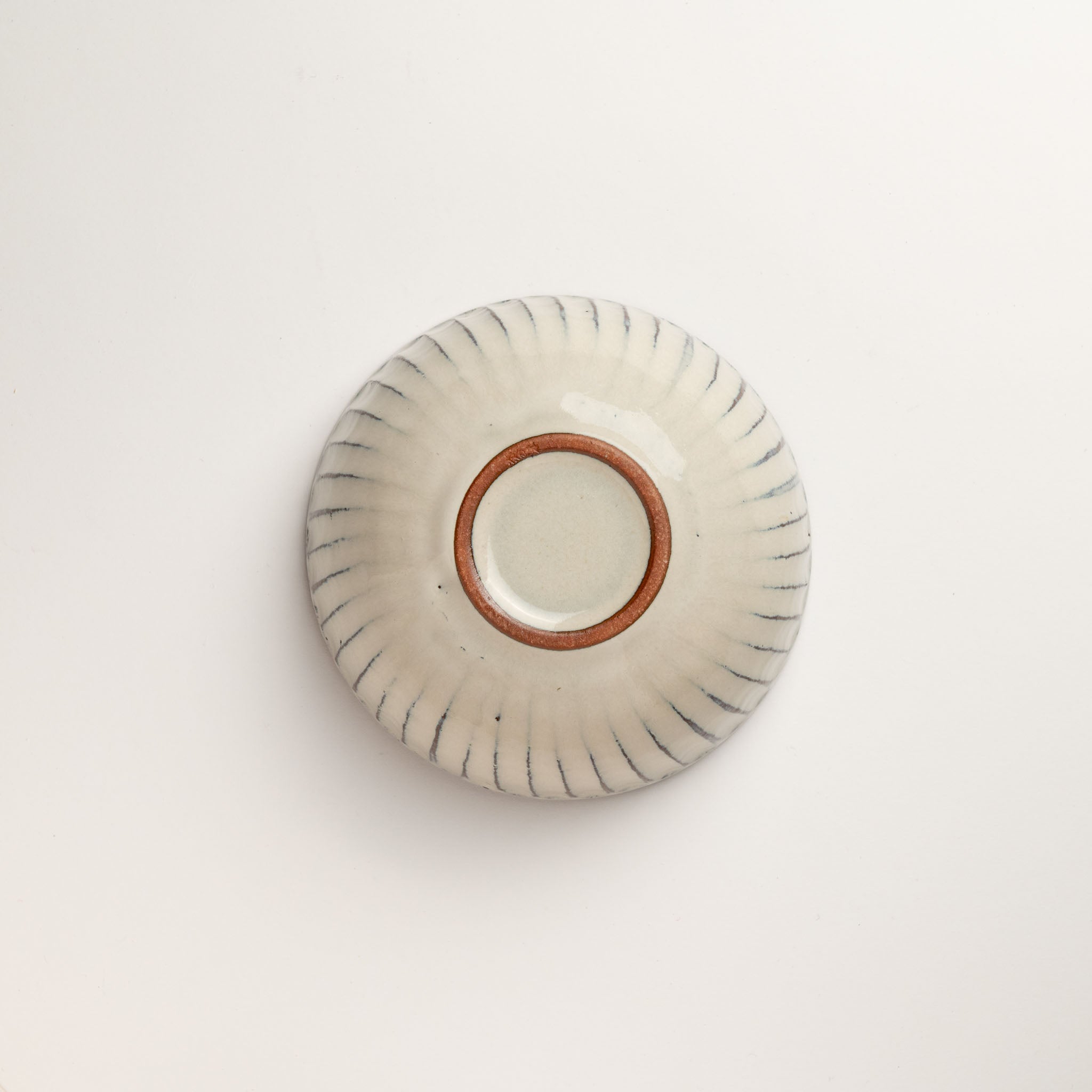 White Glaze Carving Donburi Bowl