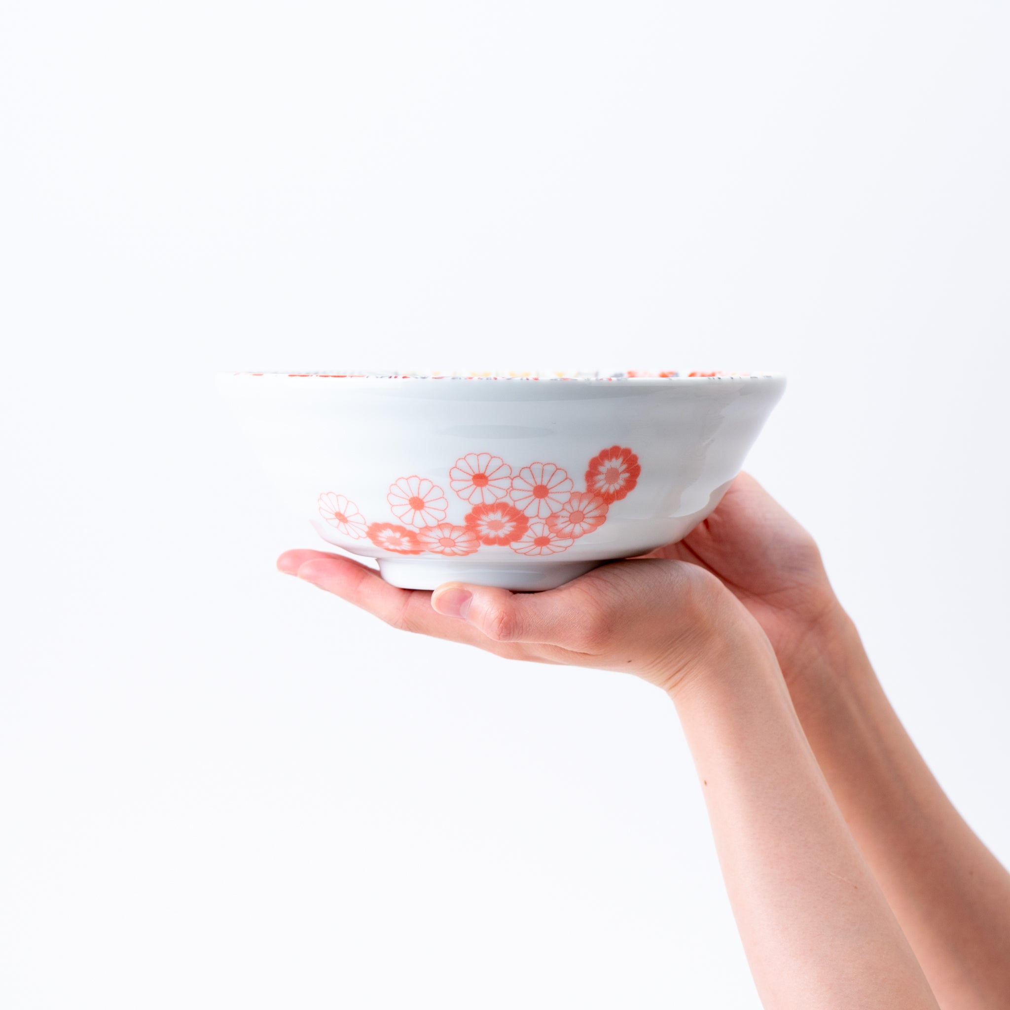 Pink Flower Petal Donburi Bowl
