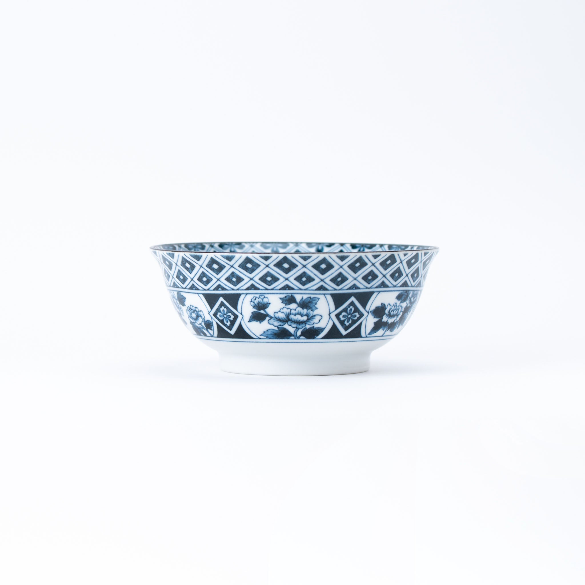 Japanese Blue Classic Pattern Donburi Bowl
