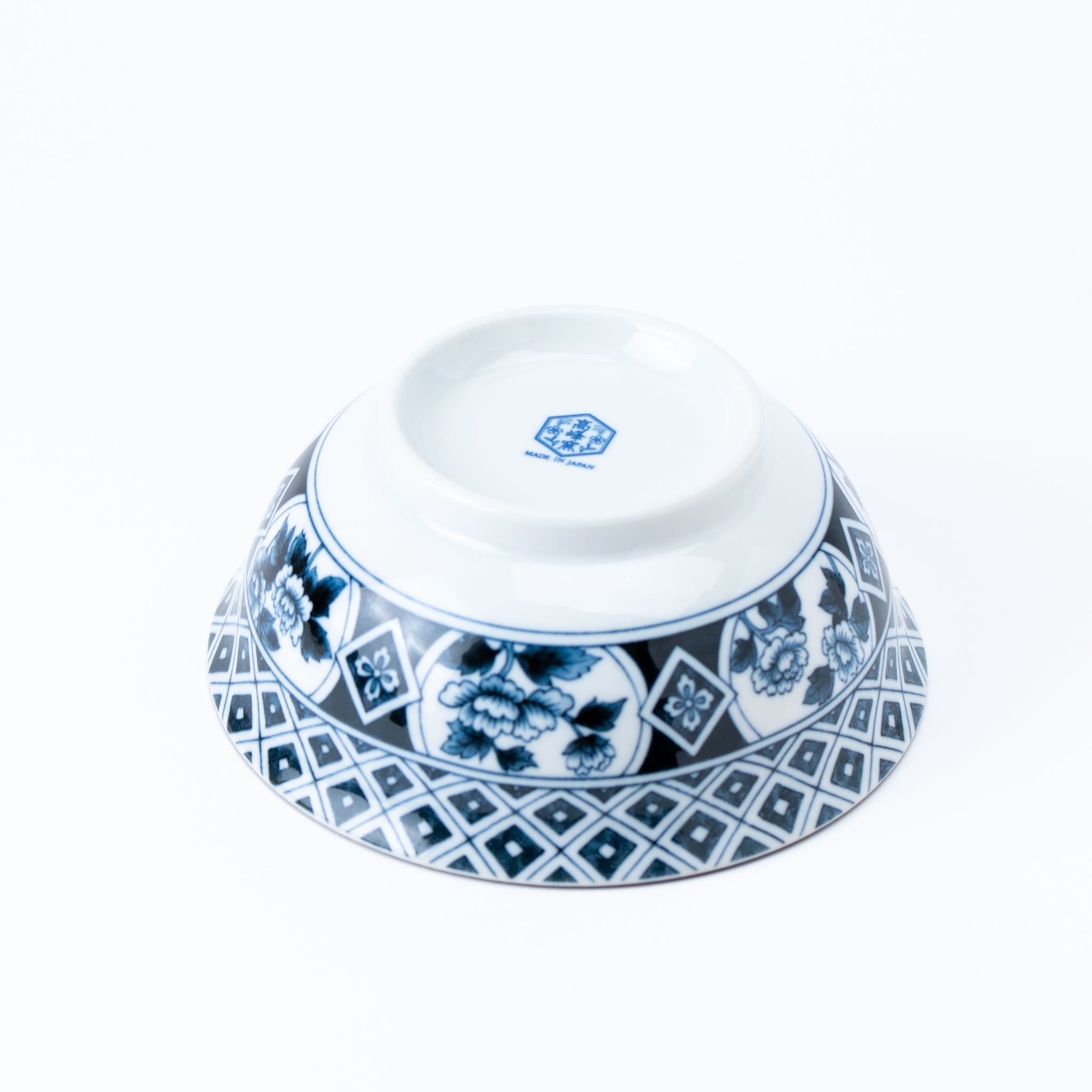 Japanese Blue Classic Pattern Donburi Bowl