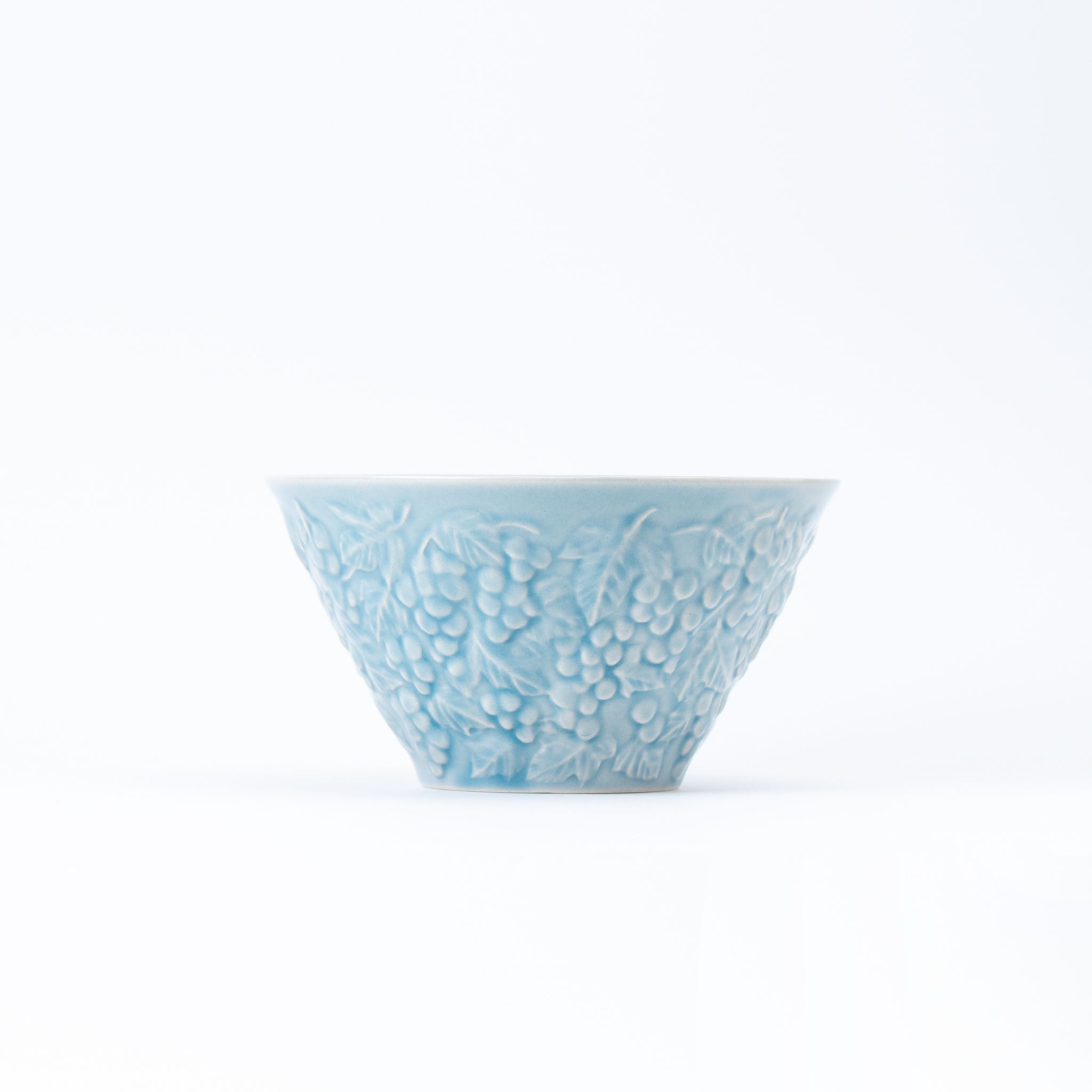 Grape and Leaves Blue Bowl