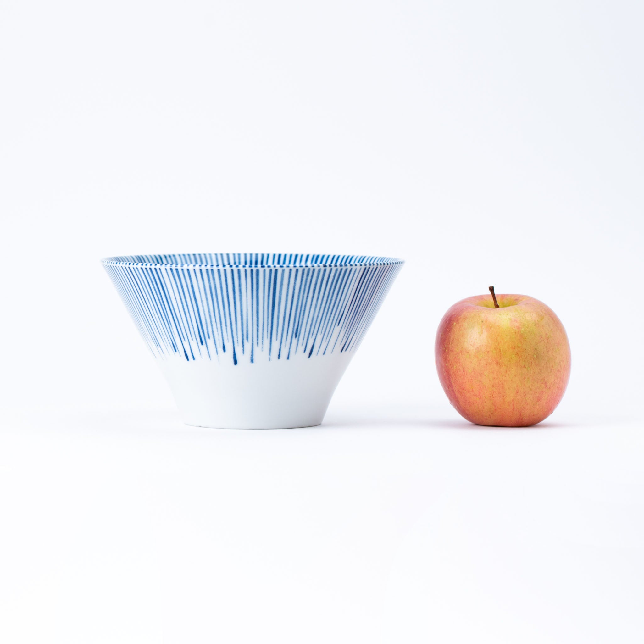 Reverse Fuji Rainy Blue Stripe Ramen Bowl