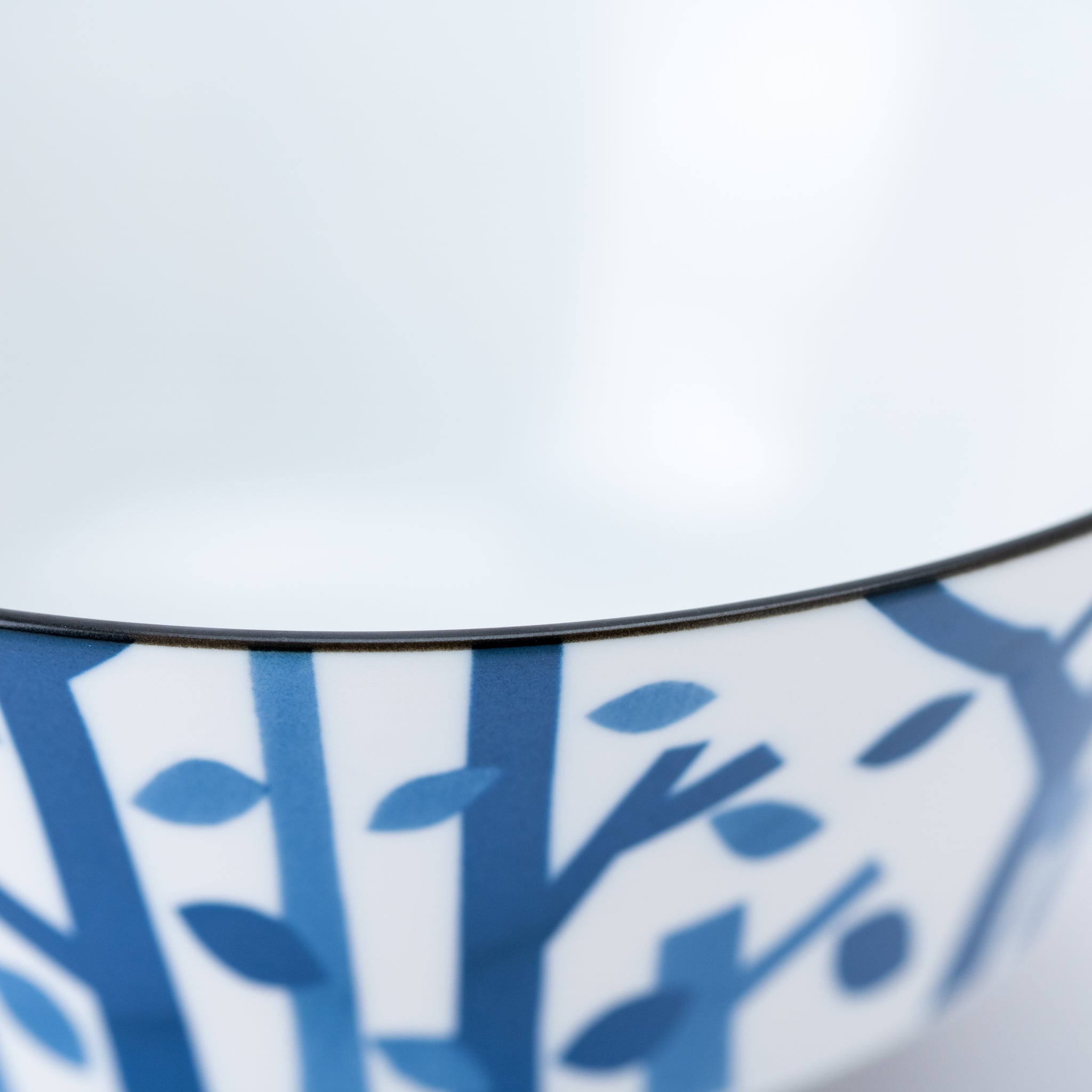 Blue Tree Branch Donburi Bowl