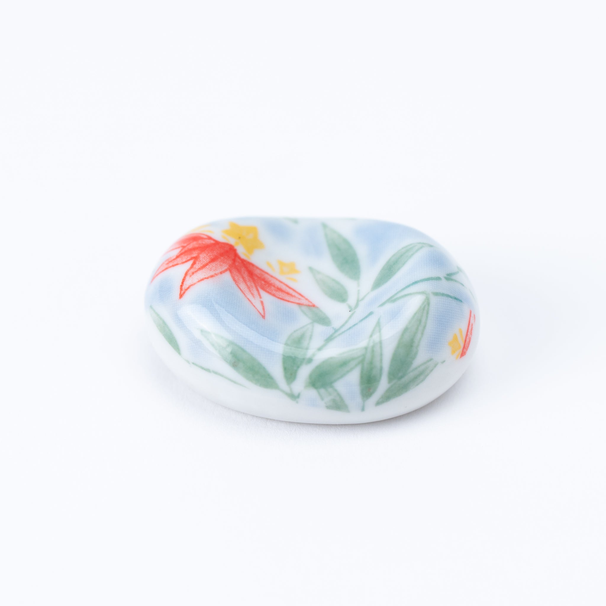 Bamboo Pattern Oval Chopstick Rest