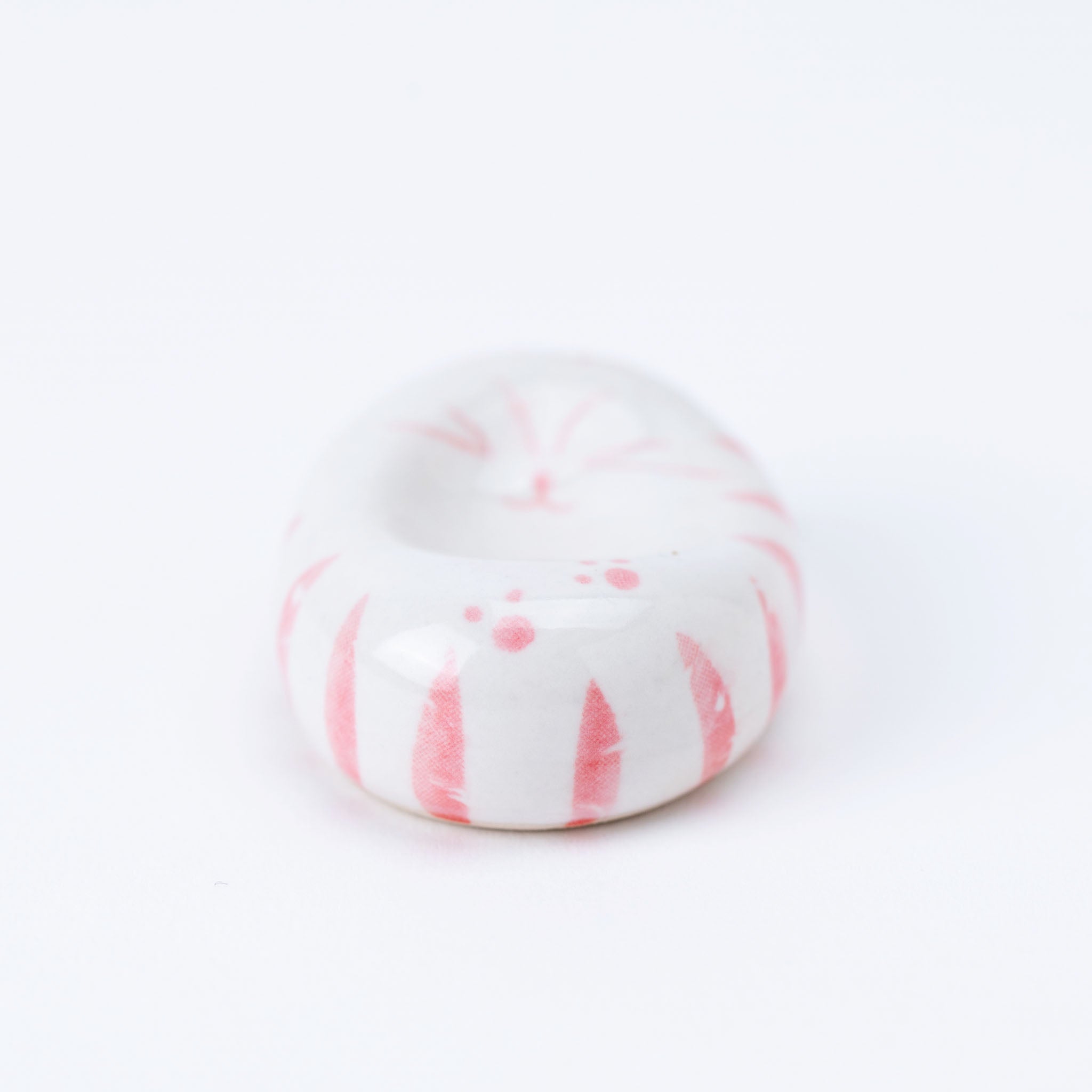 Pink Napping Cat Chopstick Rest