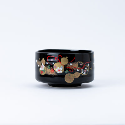 Black Gold Gourds Matcha Bowl