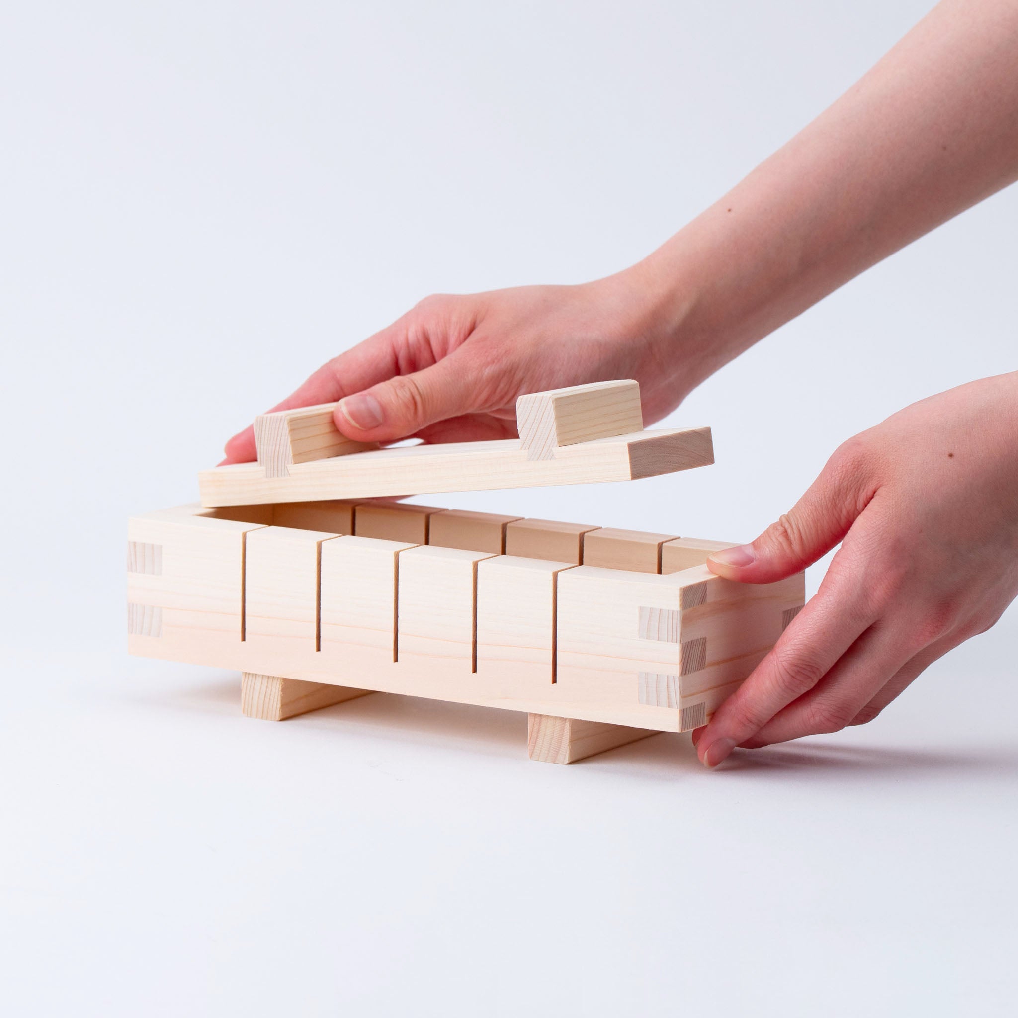 Hinoki Oshizushi Press — Rectangular Type