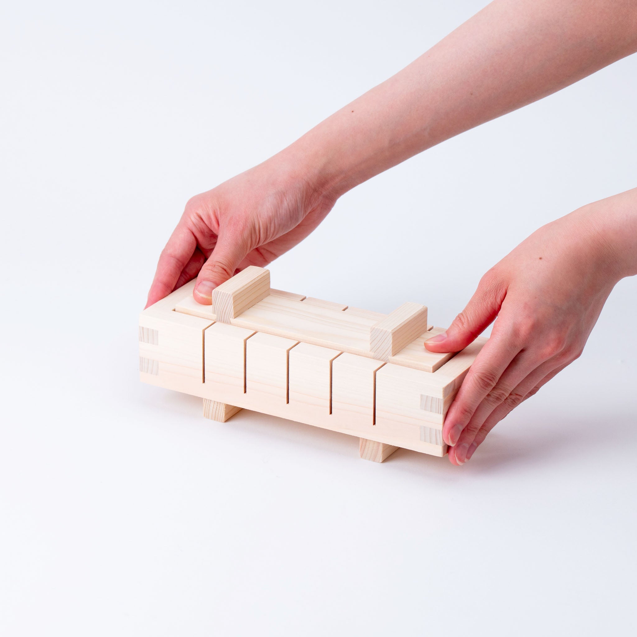 Hinoki Oshizushi Press — Rectangular Type