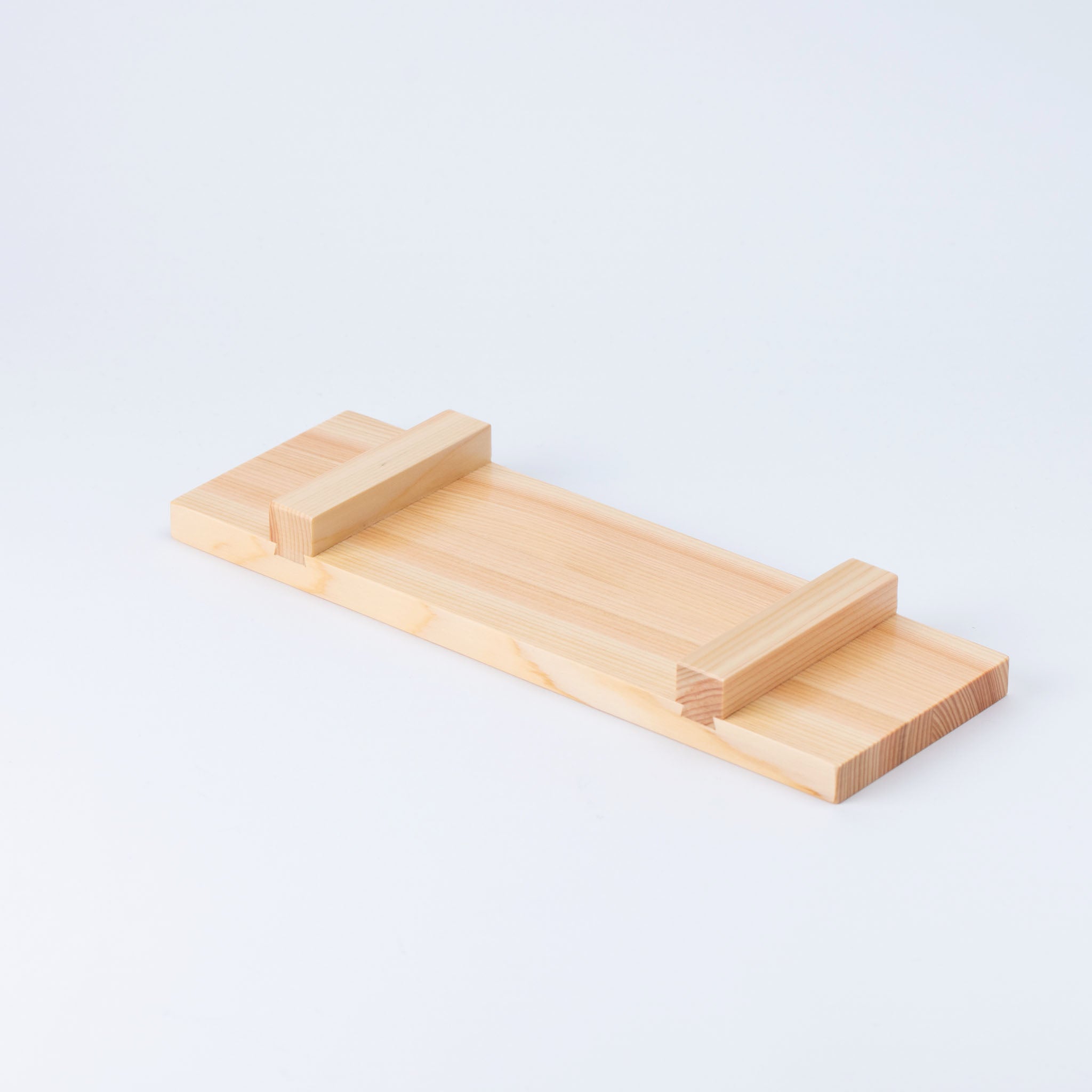 Hinoki Sushi Plate — Clean Cedar Grain