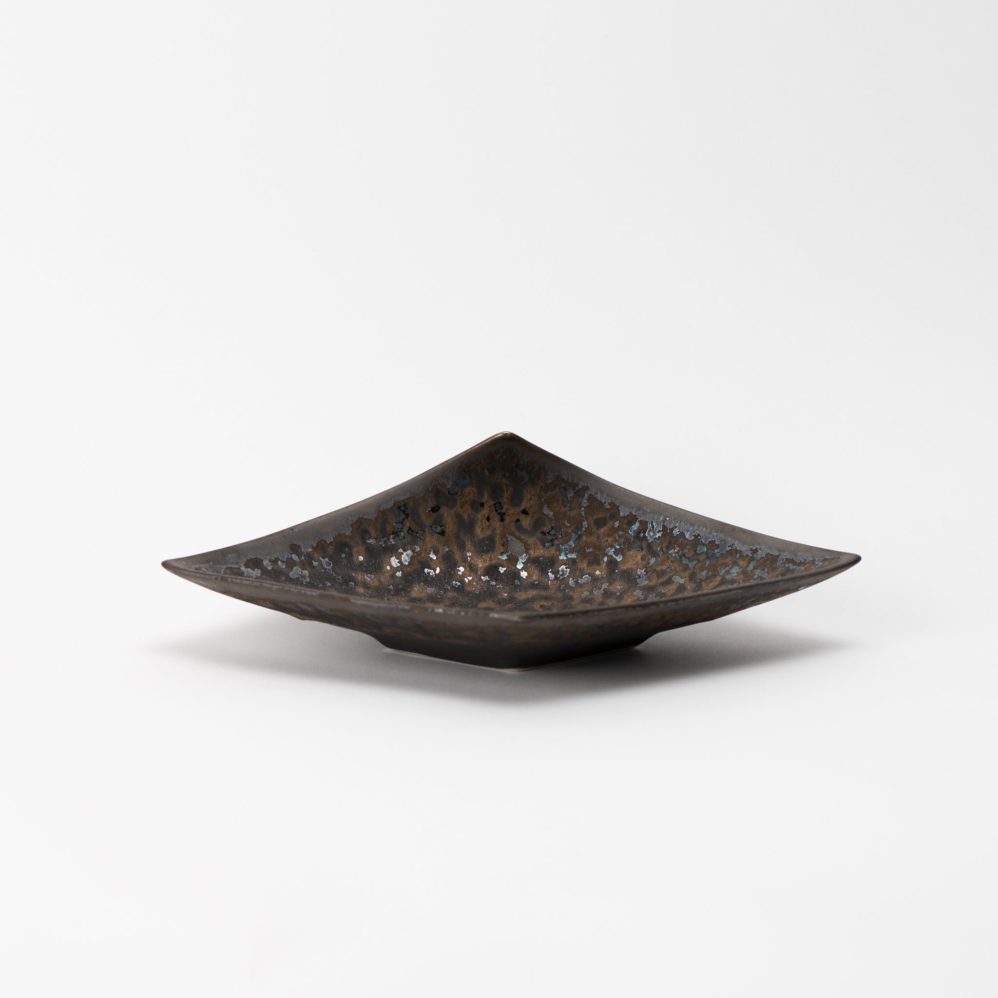 Gold Crystal Fuji Shaped Plate