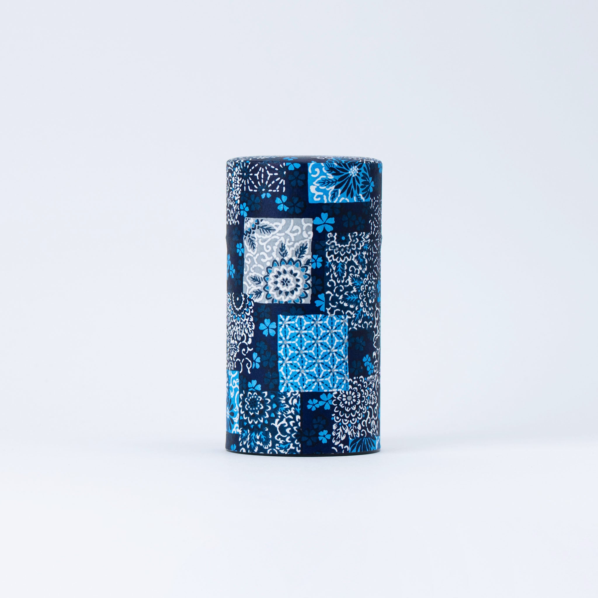 Japan Blue Pattern Washi Tea Canister