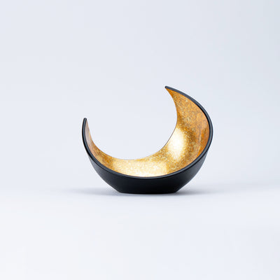 Gold & Black Crescent Moon Bowl