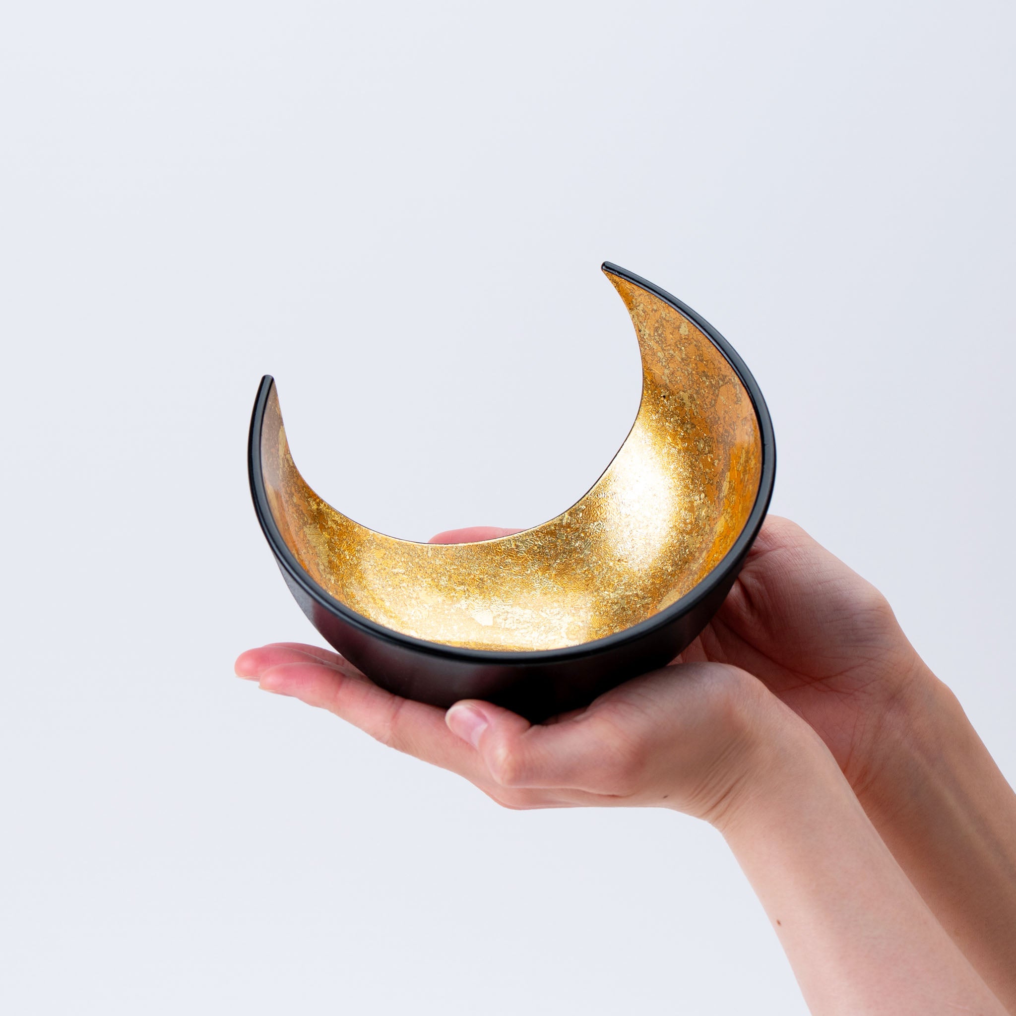 Gold & Black Crescent Bowl