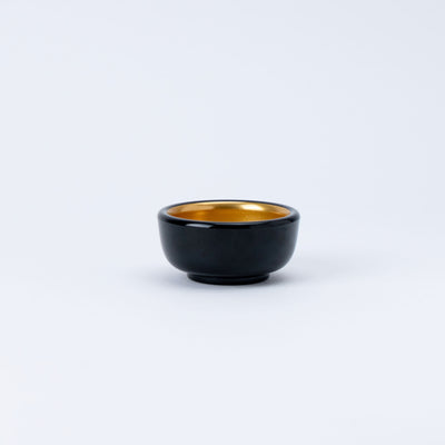 Gold-Gilded Black Mini Bowl