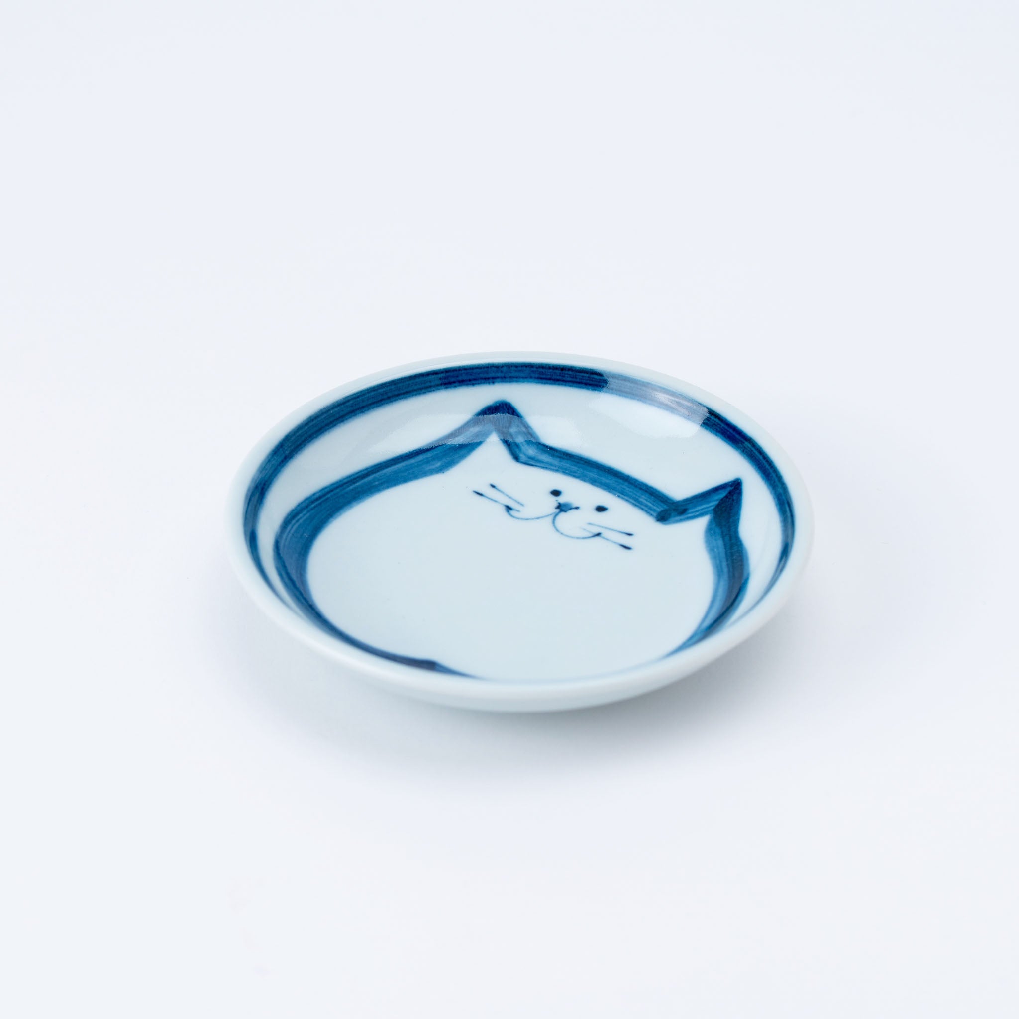 Small Round Cat Plate