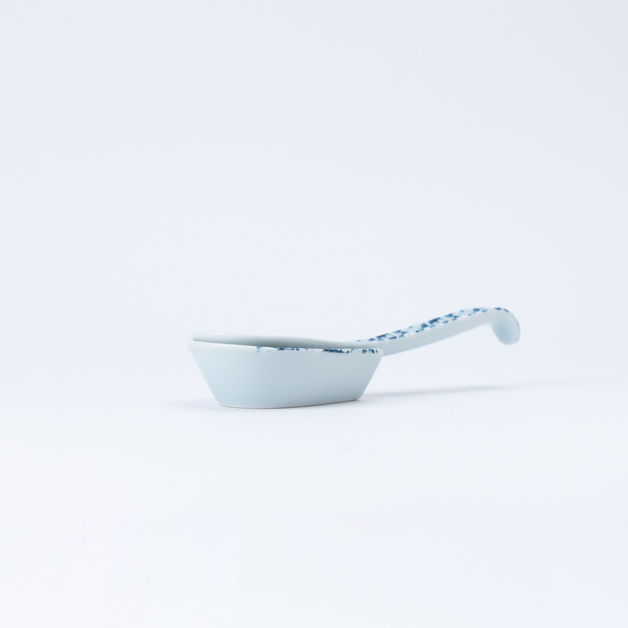 Renge Spoon & Tray Set - Blue Patterns