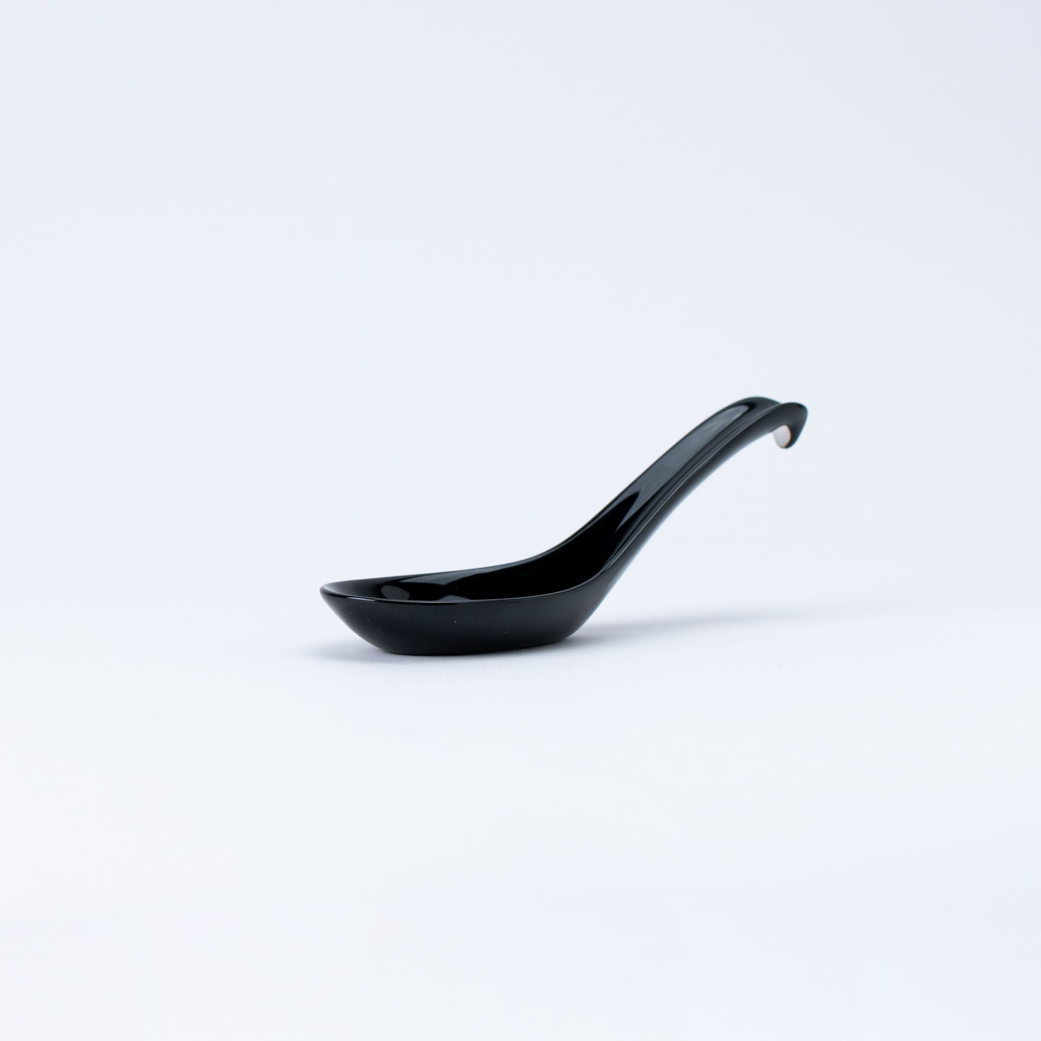 Black Glazed Ceramic Renge Spoon