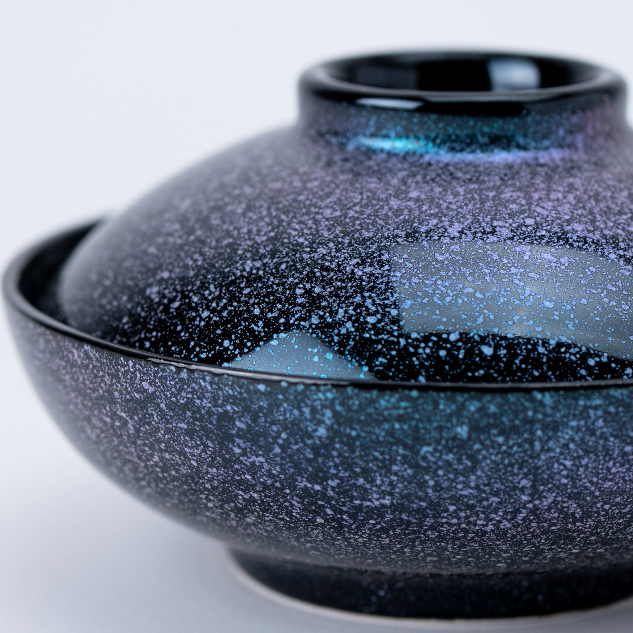 Galaxy Glaze Lidded Bowl