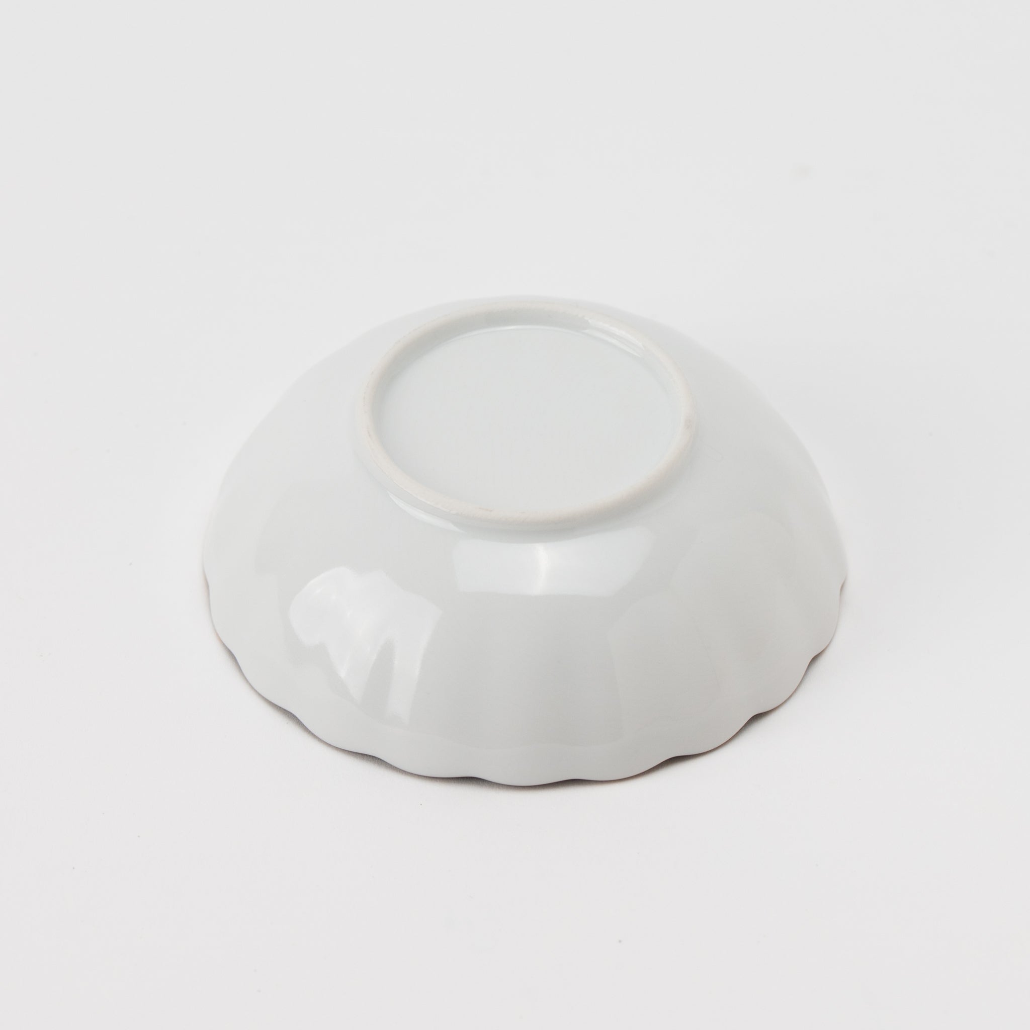 Cobalt Rim-Gold Flower-Shaped Small Bowl