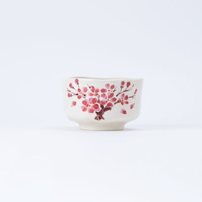 Hand-Painted Cherry Blossom Matcha Bowl