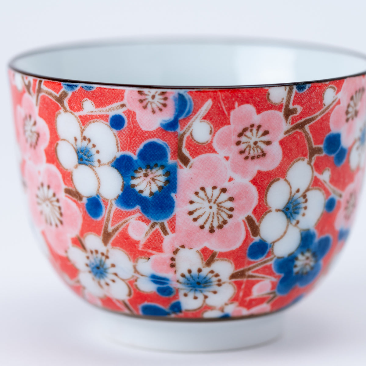 Handcrafted Japanese Ume Plum Blossom Kyusu Teapot & Yunomi Teacup Set