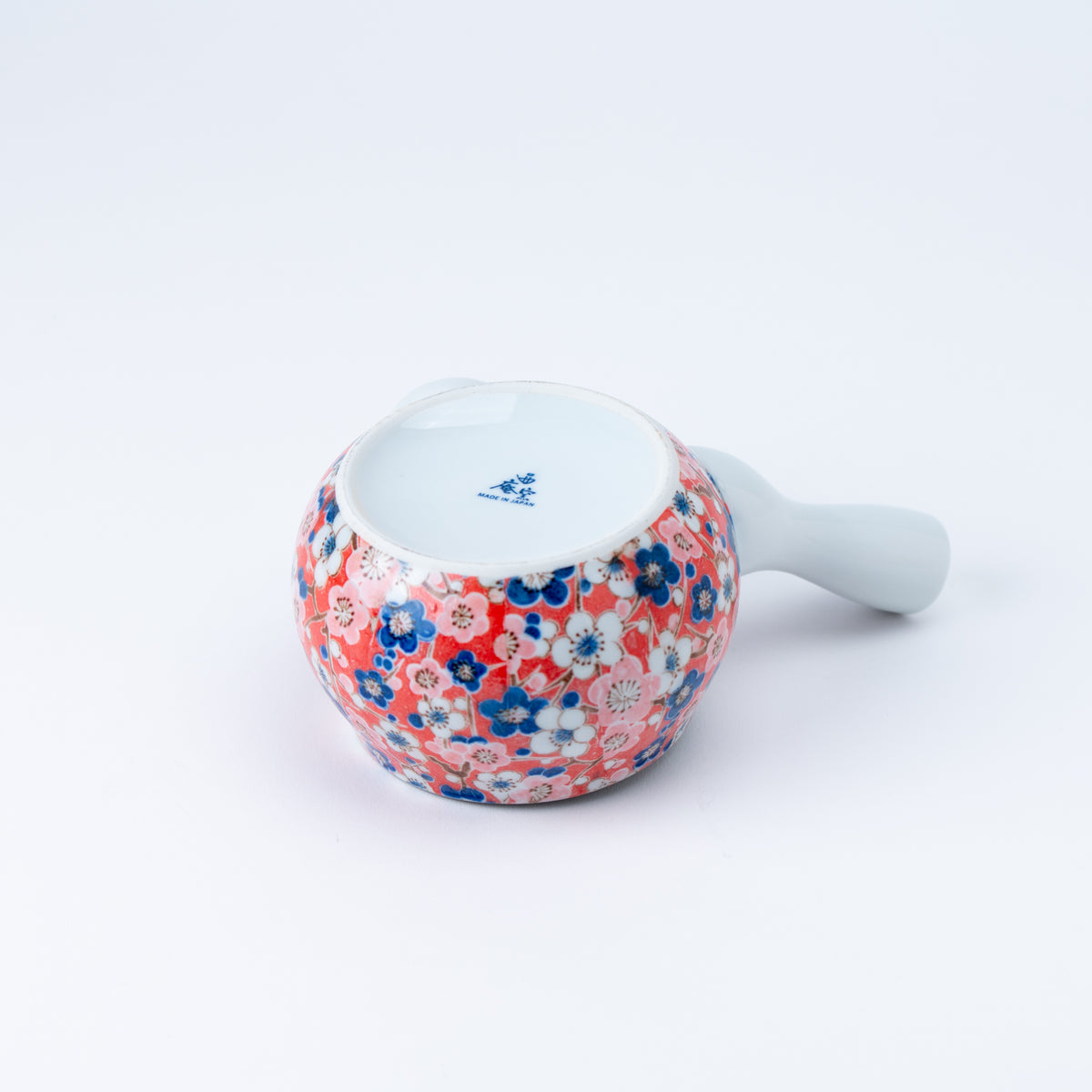 Handcrafted Japanese Ume Plum Blossom Kyusu Teapot & Yunomi Teacup Set