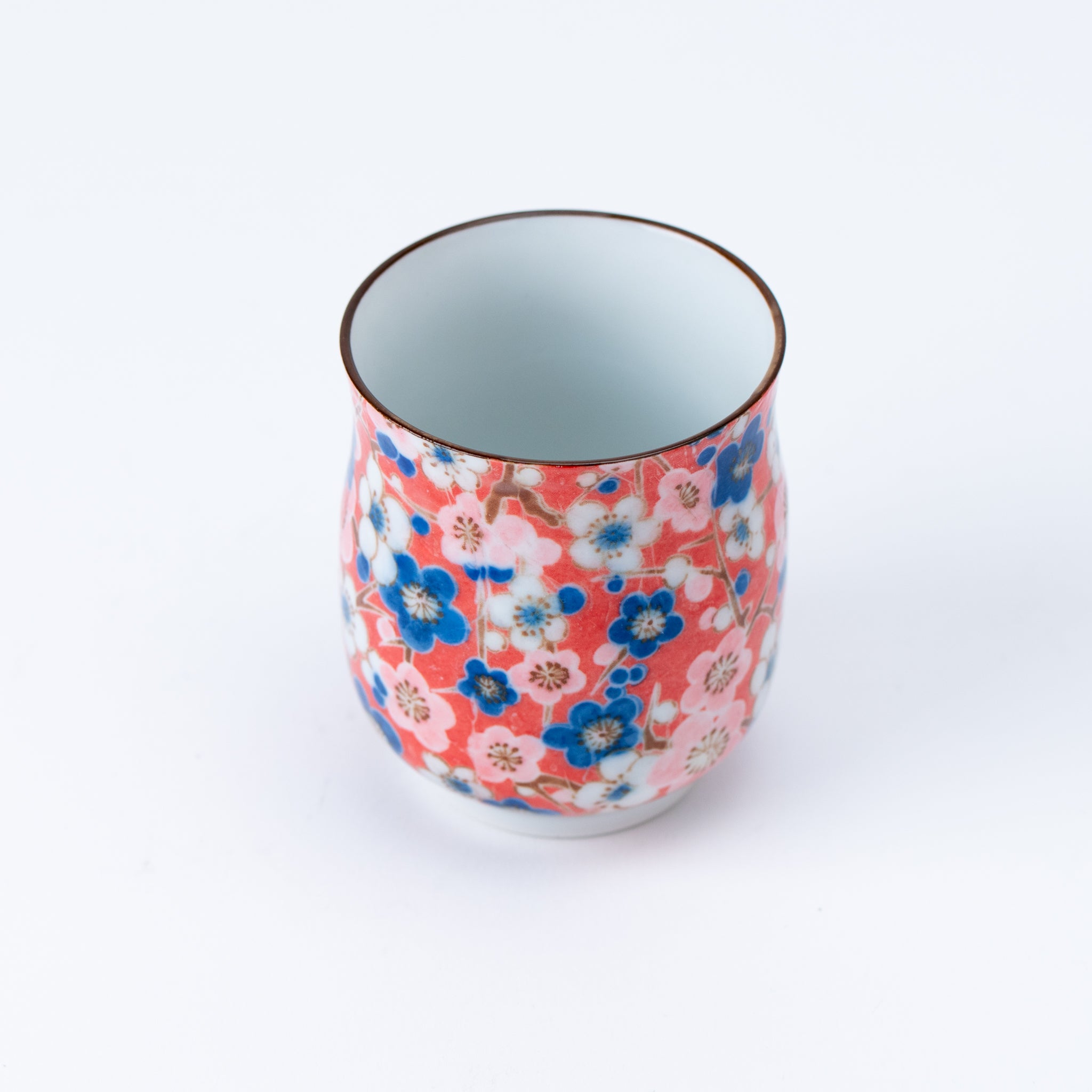 Colorful Blossom Teapot (with Tea Strainer) & Yunomi Teacup Set