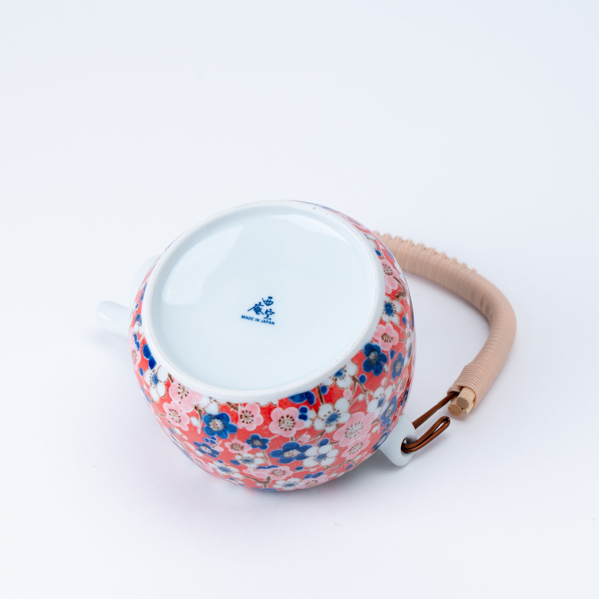 Colorful Blossom Teapot (with Tea Strainer) & Yunomi Teacup Set