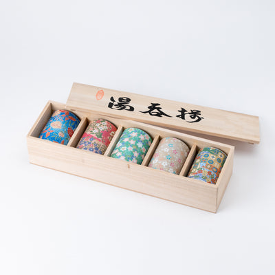 Japanese Hand-Painted Floral Porcelain Teacups