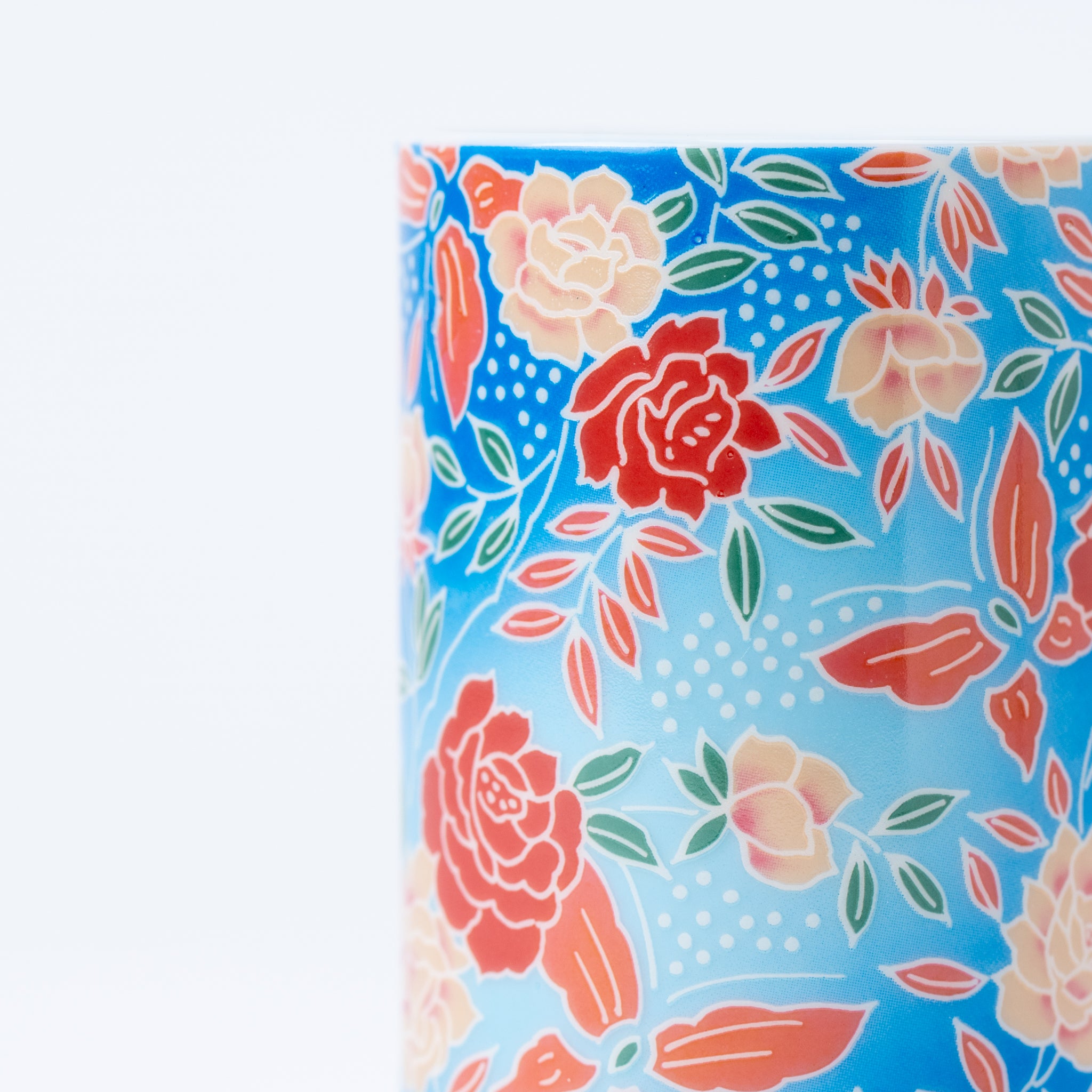 Vibrant Flowers Yunomi Teacup Set of 5