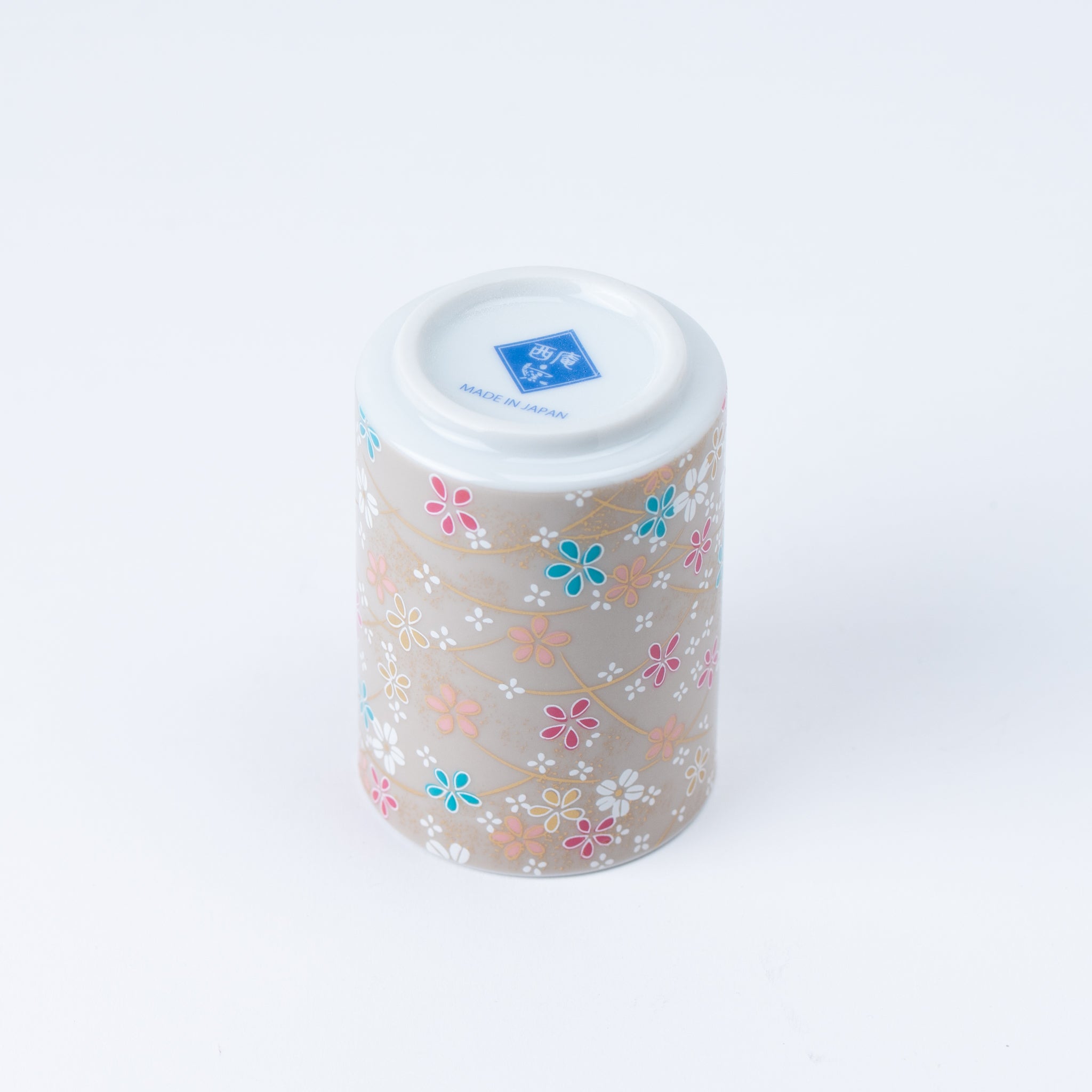 Vibrant Flowers Yunomi Teacup Set of 5