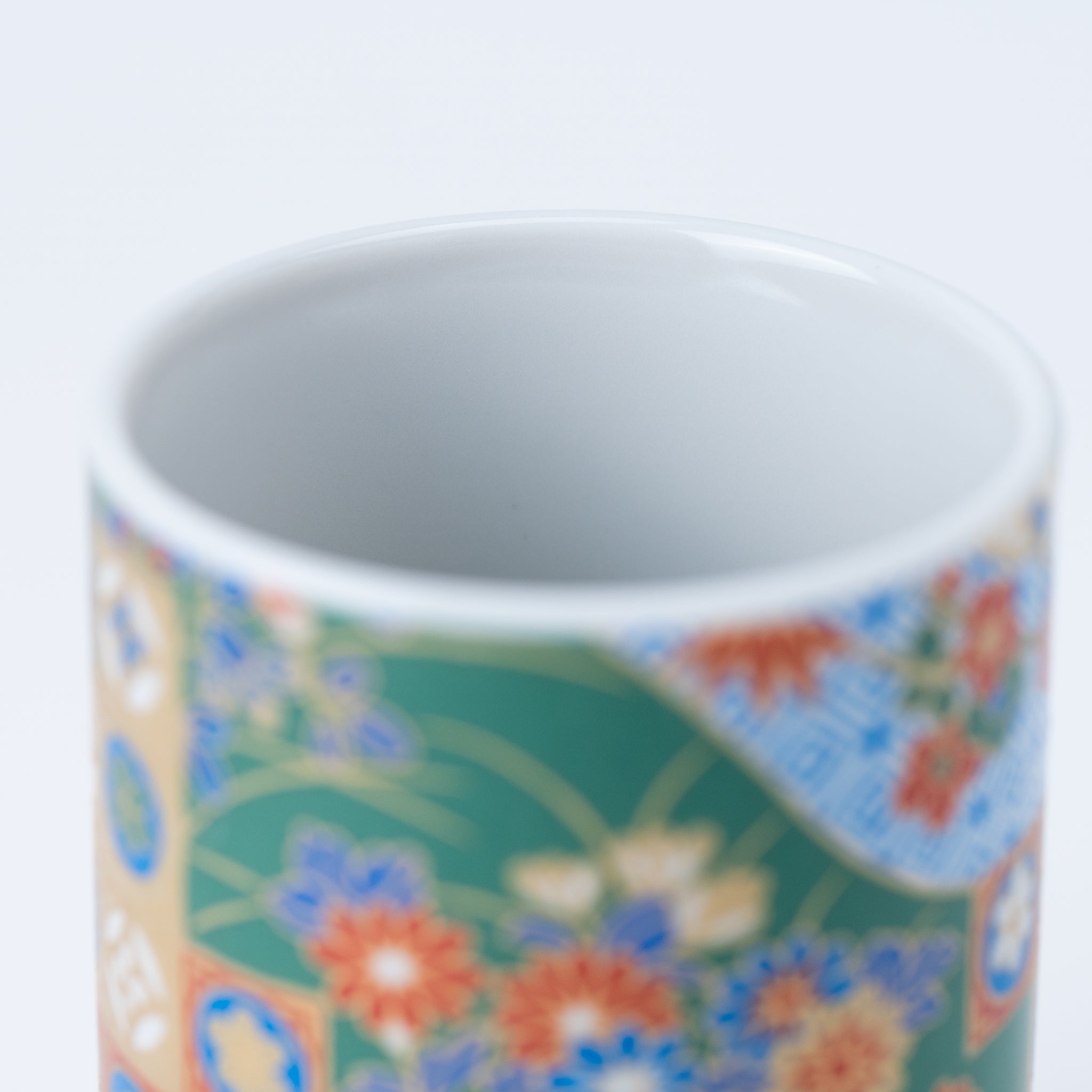 Vibrant Flowers Yunomi Teacup Set of 5