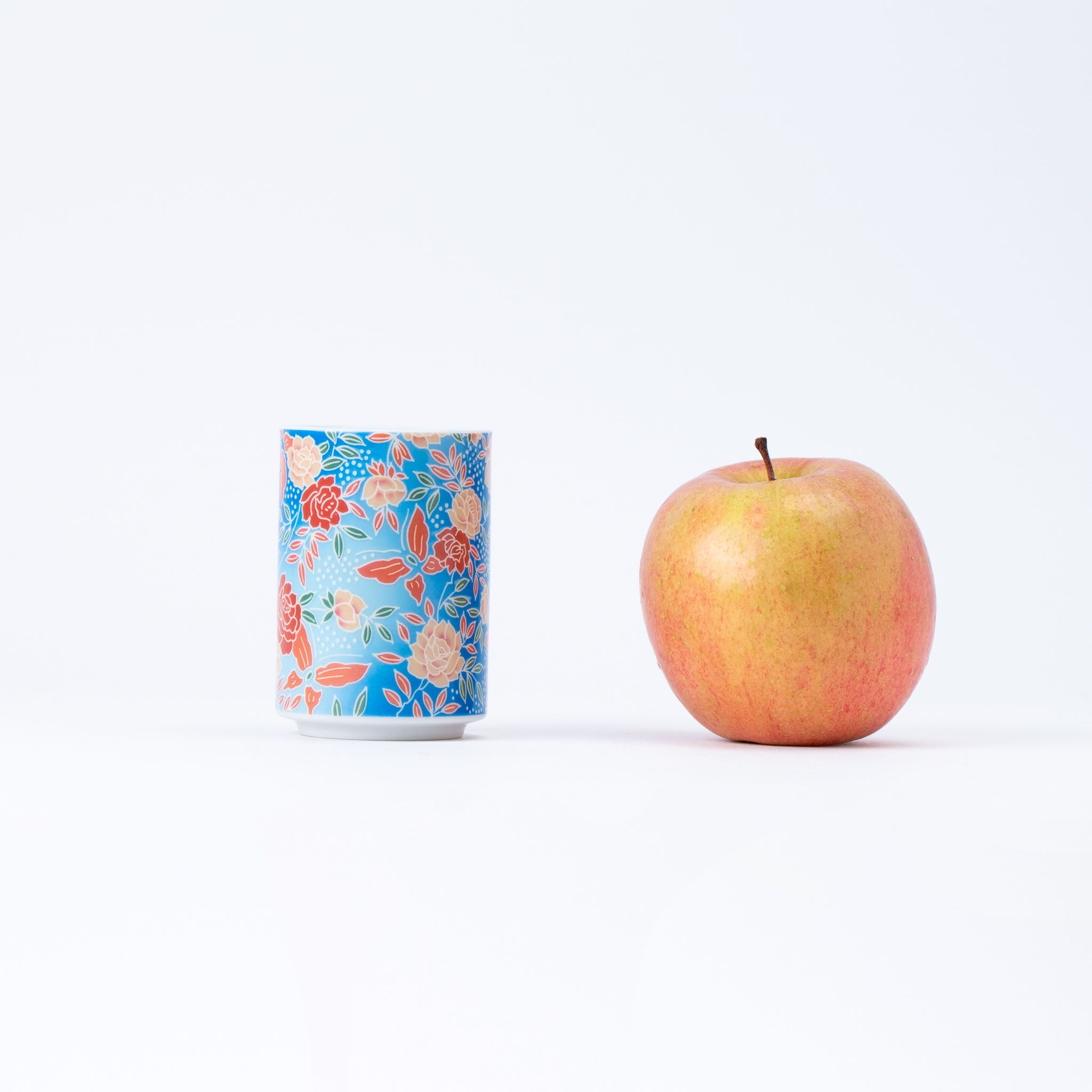 Vibrant Flowers Yunomi Teacup Set of 5