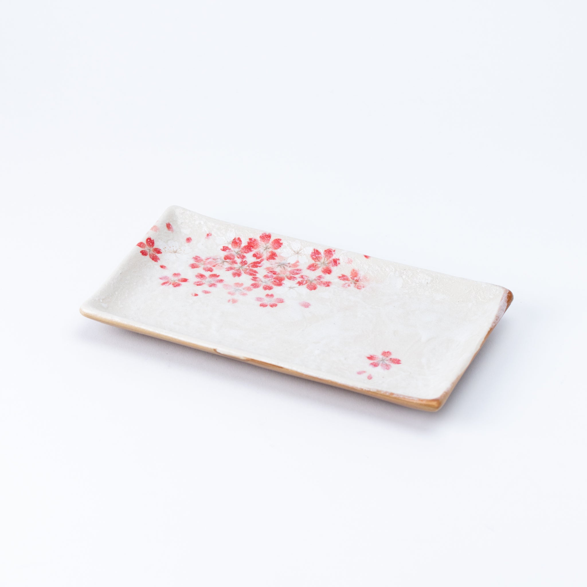 Rectangular Plate – Sakura Petal Drift