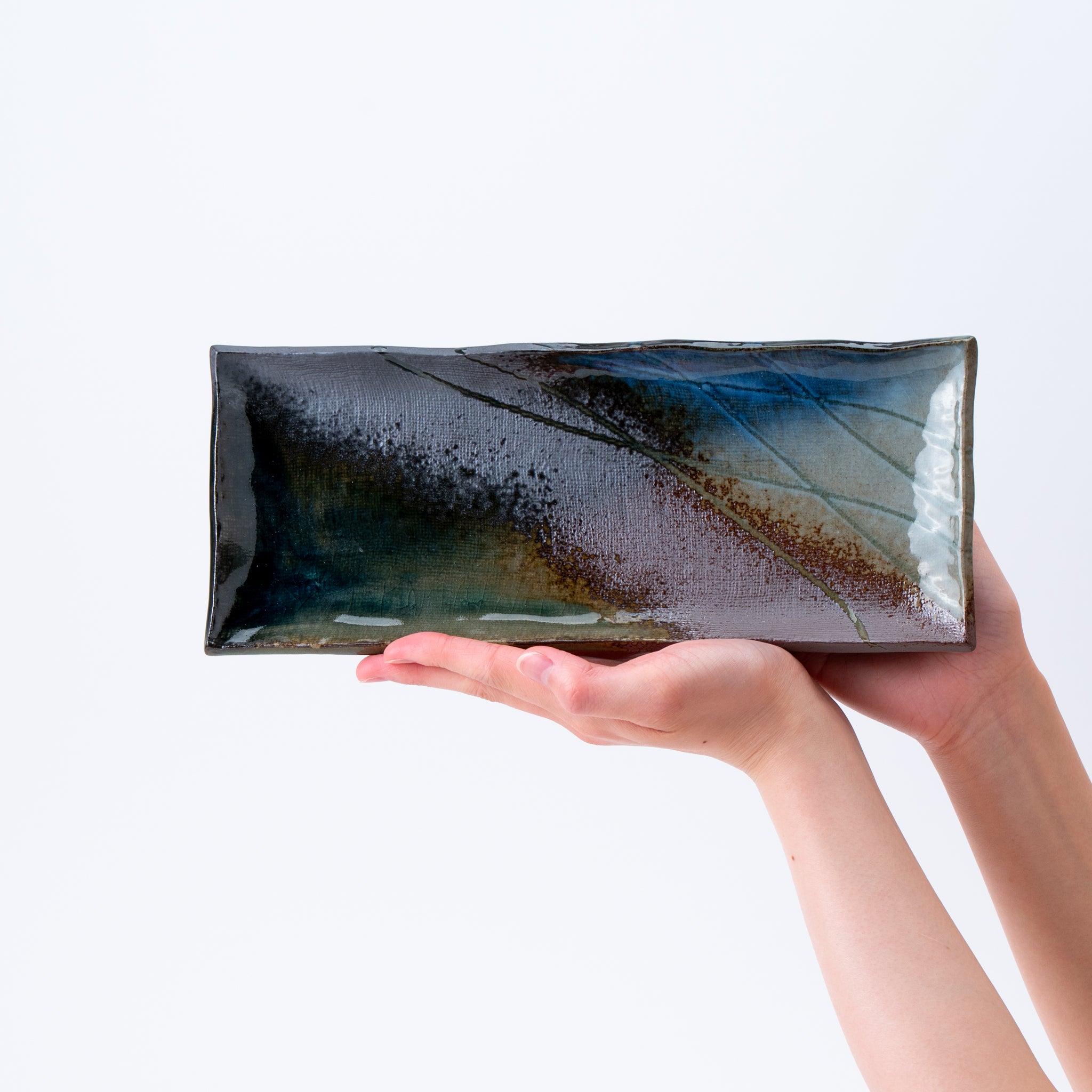 Rectangular Plate –  Forest Shadows